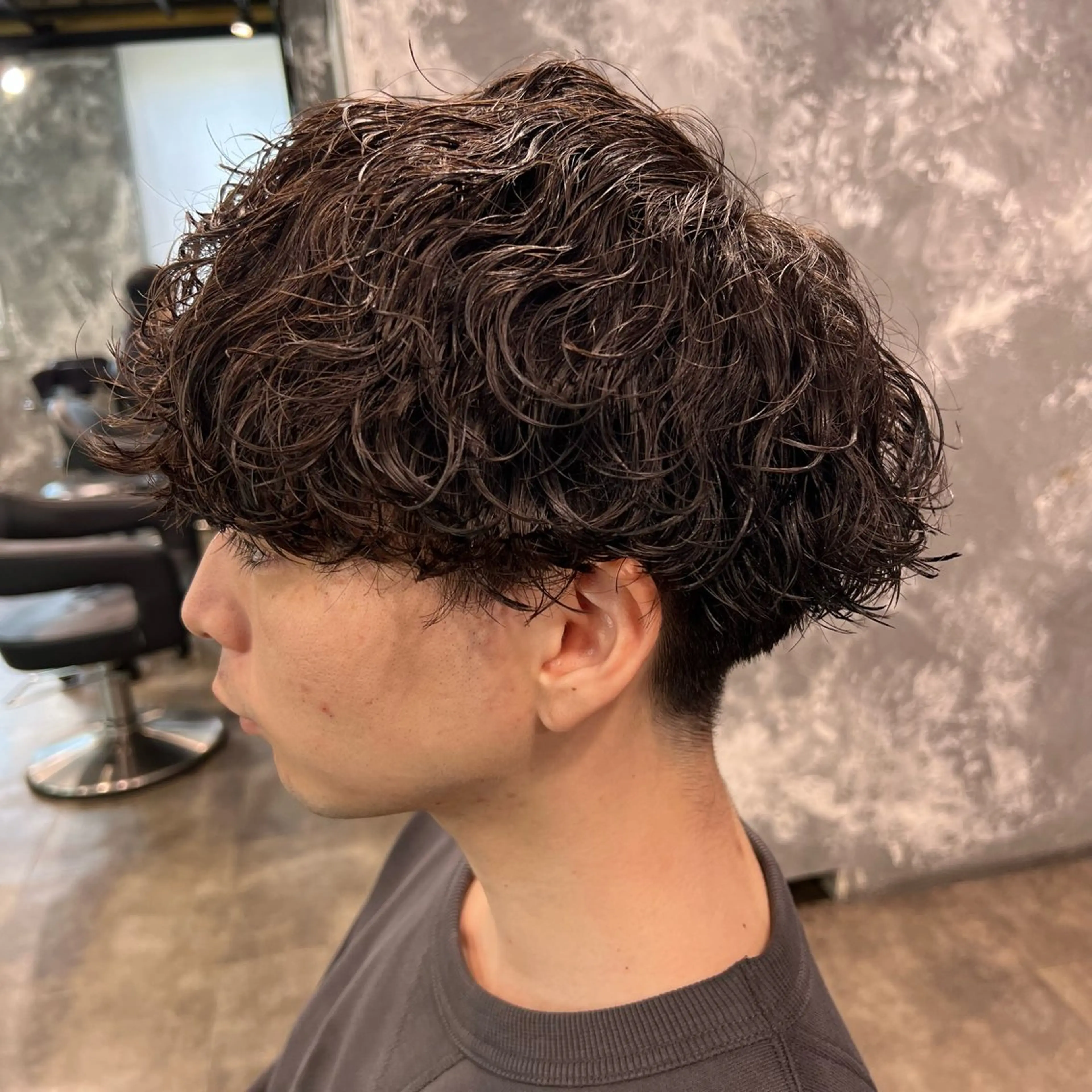 ショート カラー パーマ ヘアアレンジ メンズ キッズ アップバング センターパート メンズハイライト マッシュ メンズパーマ 🔷横浜1のパーマ 職人🔷将太郎のヘアスタイル