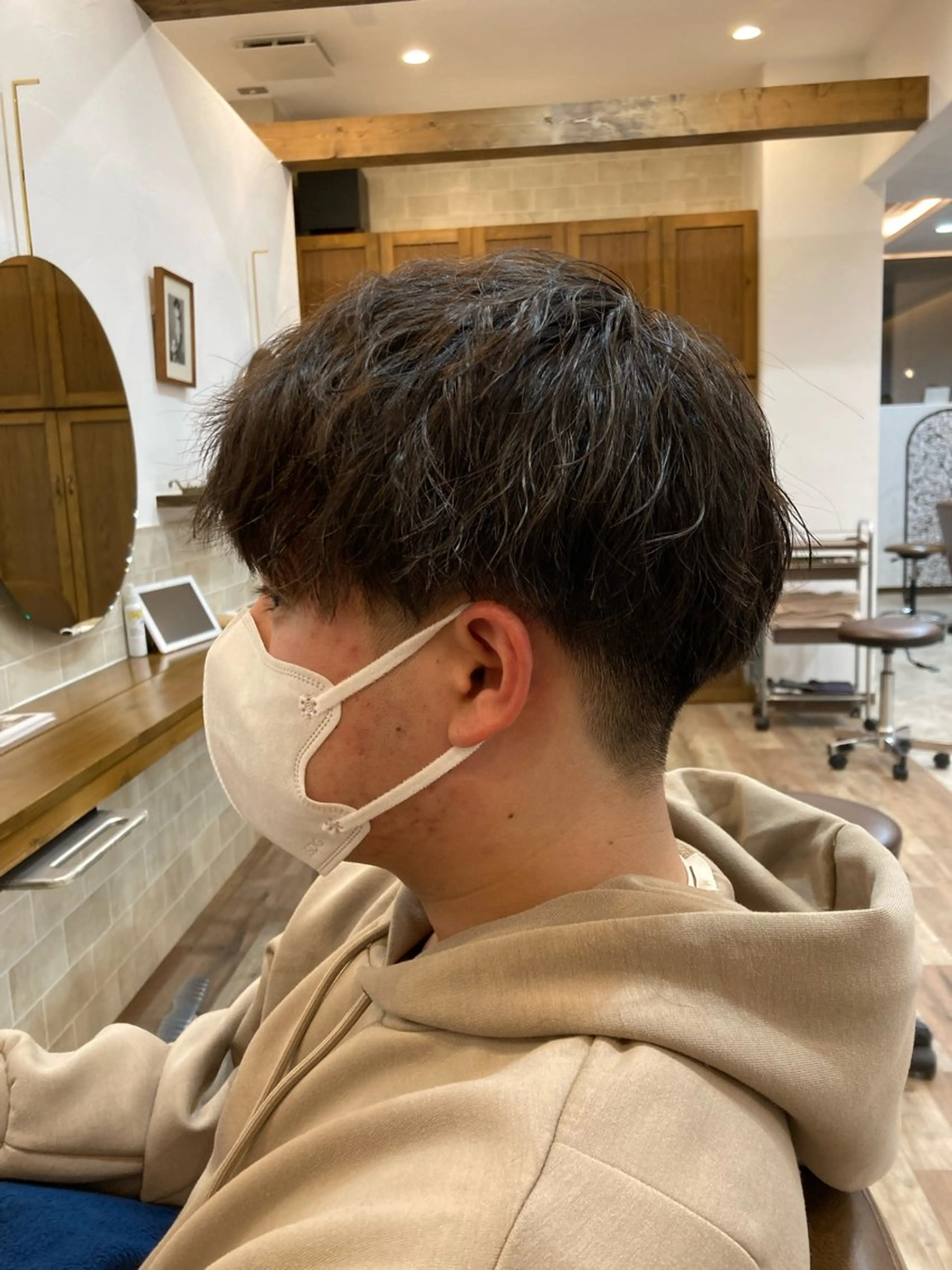 ショート パーマ メンズ カット特化型 美容師/栗本のヘアスタイル