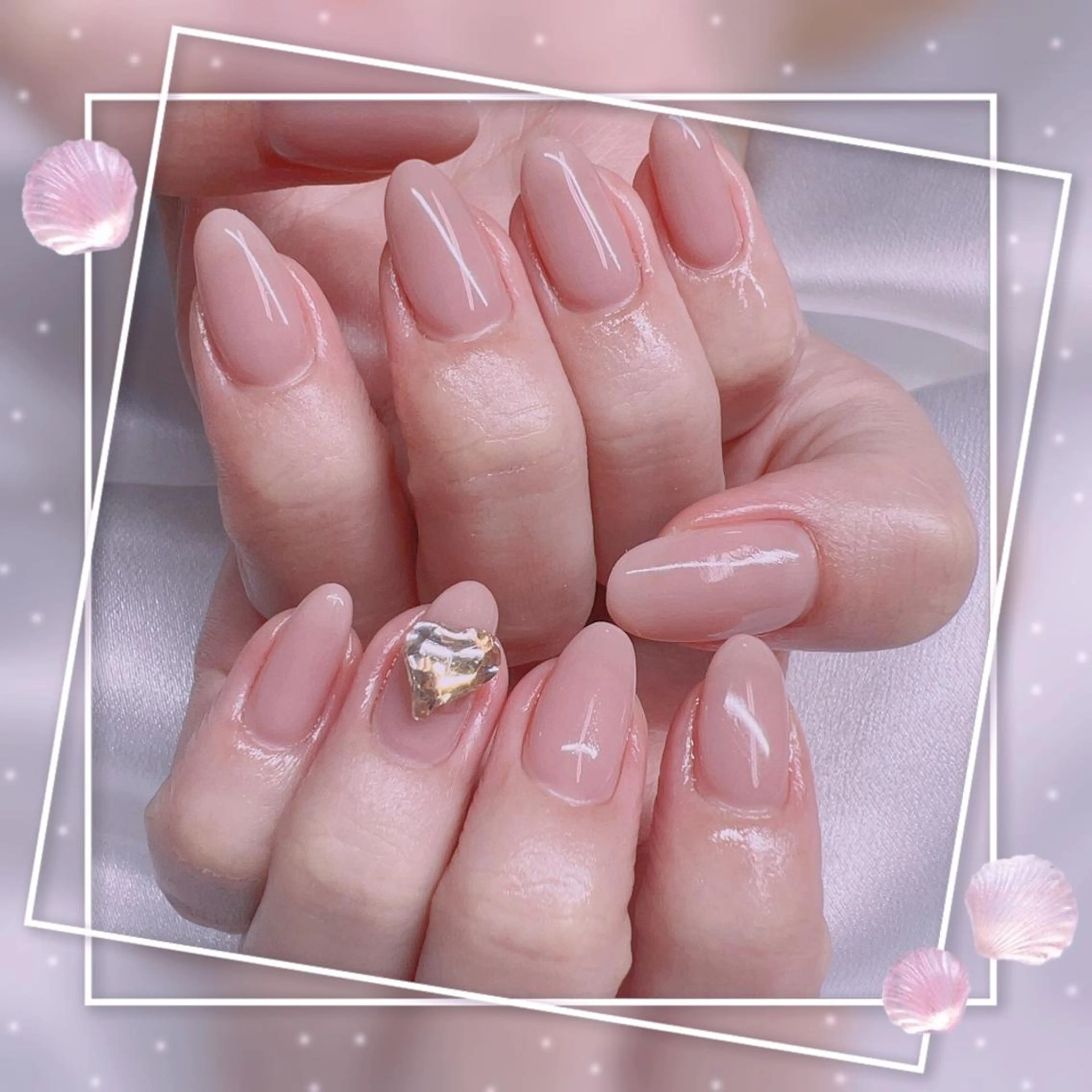 ネイル フレンチネイル キラキラネイル 韓国ネイル マグネットネイル マグネットフレンチ Chill Nailsalonのネイルデザイン