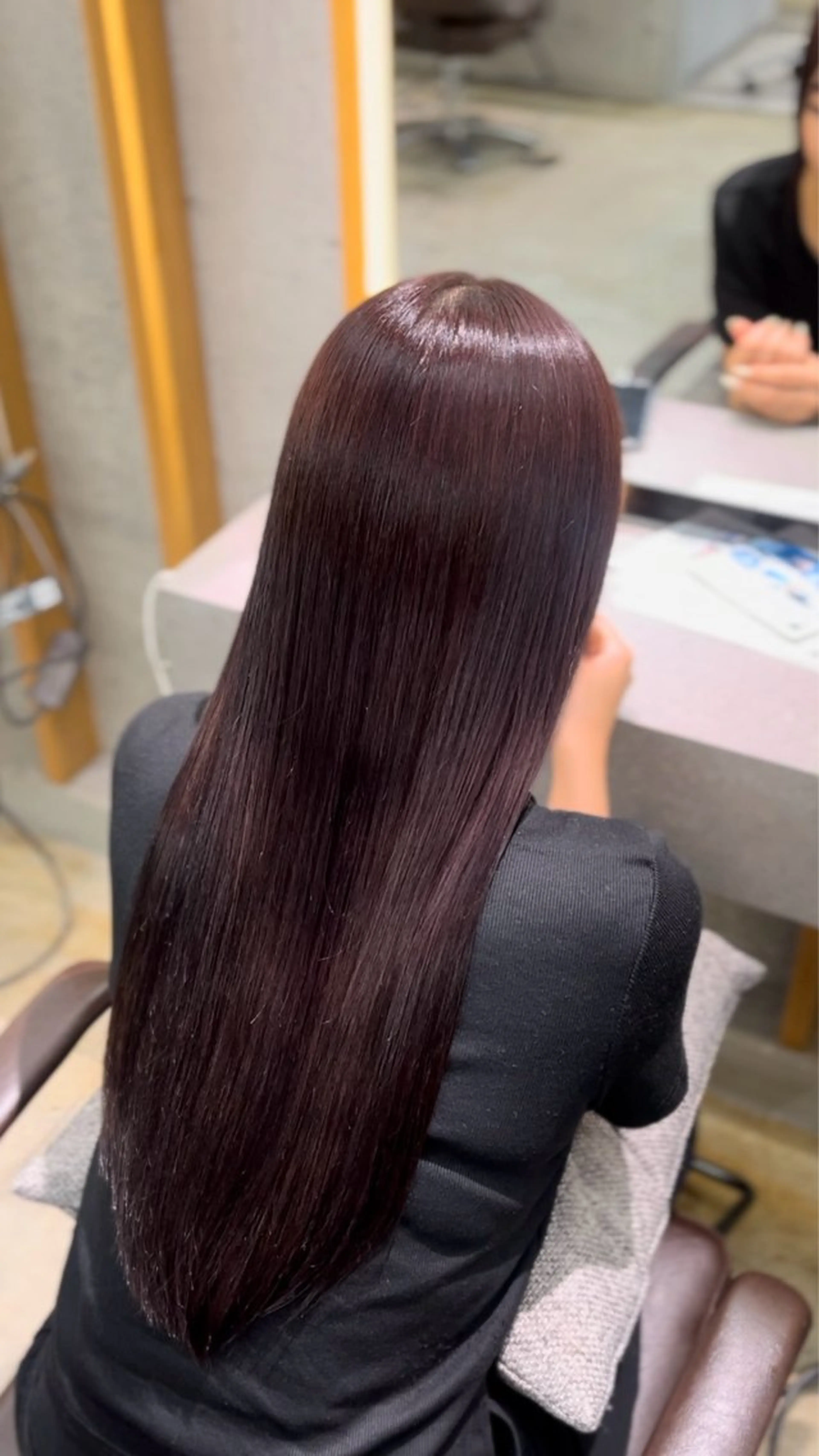 カラー 髪質改善 くすみカラー/縮毛 ayukaのヘアスタイル