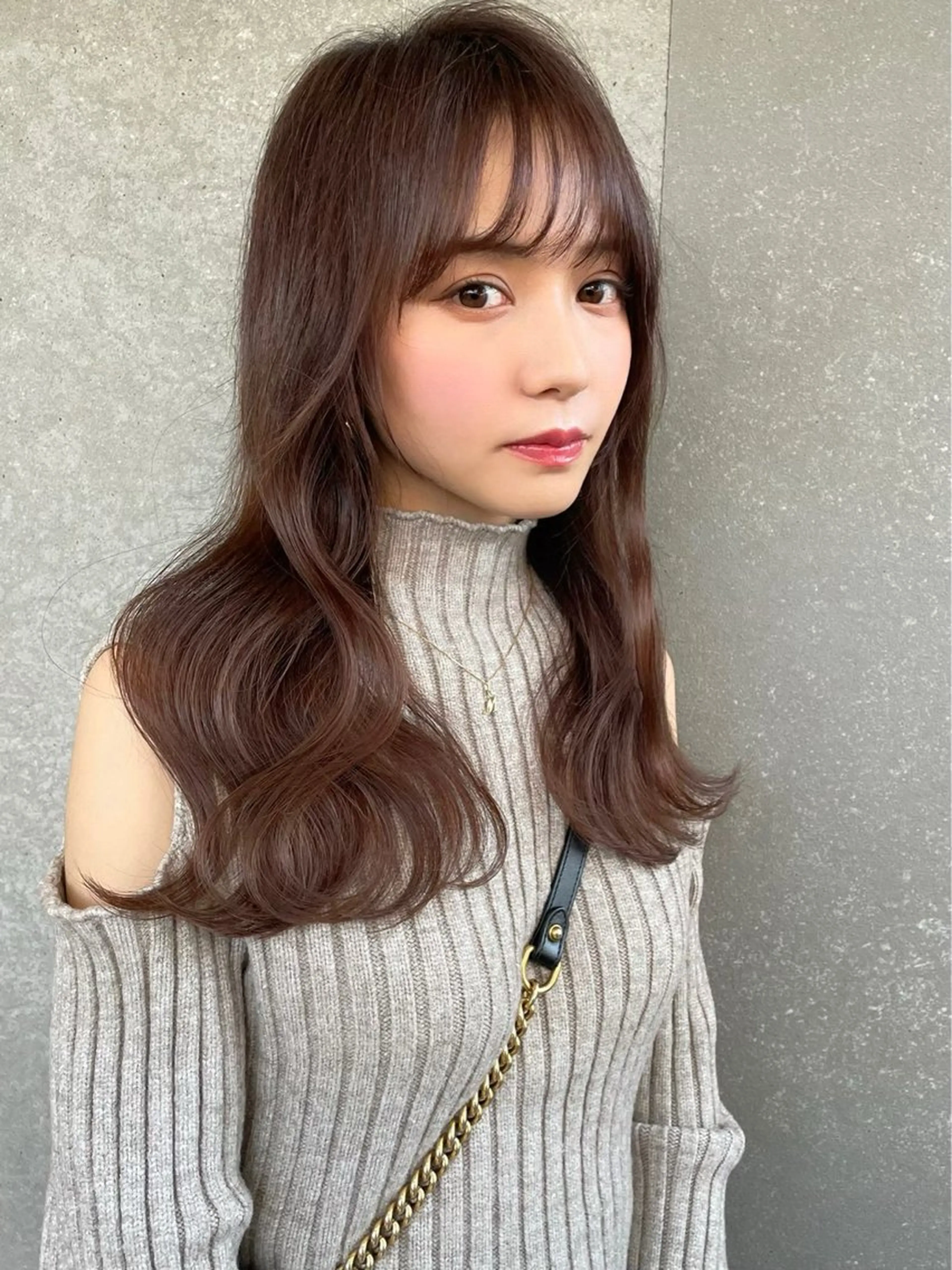 ミディアム カラー 髪質改善 縮毛矯正 【美髪矯正】 吉村　清志のヘアスタイル