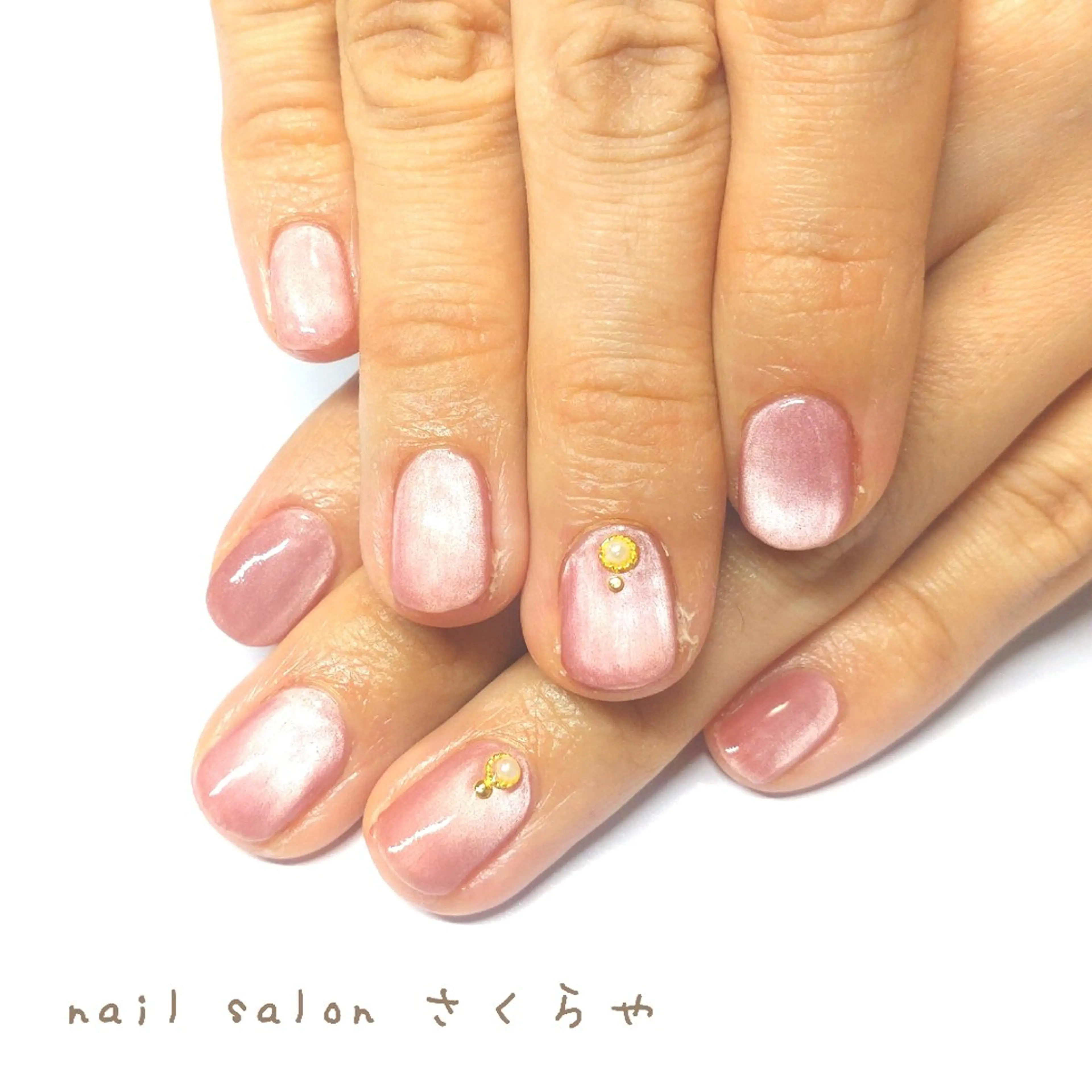 ネイル ジェルネイル マグネットネイル さくらや❤ パラジェル使用のネイルデザイン