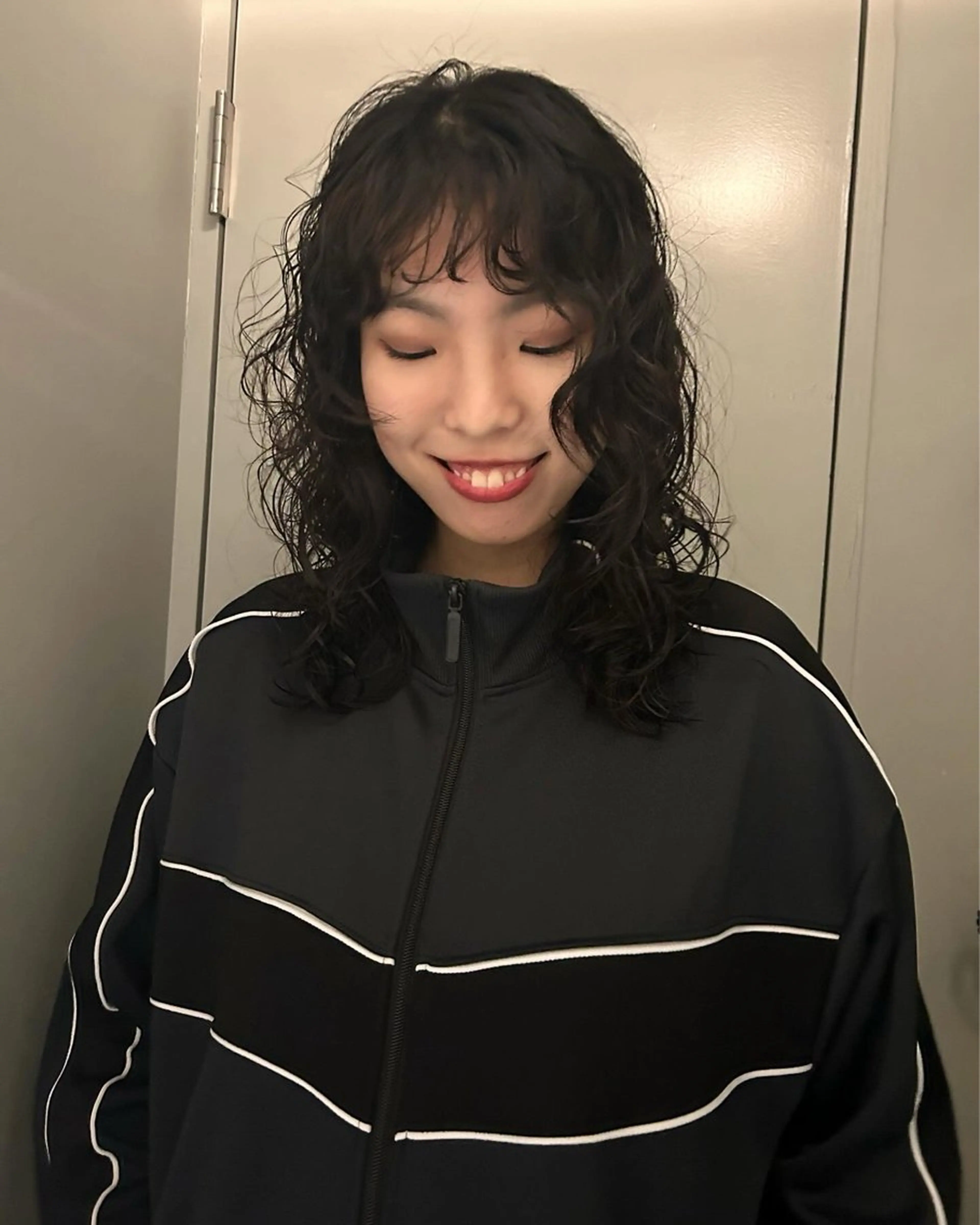 セミロング パーマ セミロングパーマ レイヤーパーマ🪐 伽羅のヘアスタイル