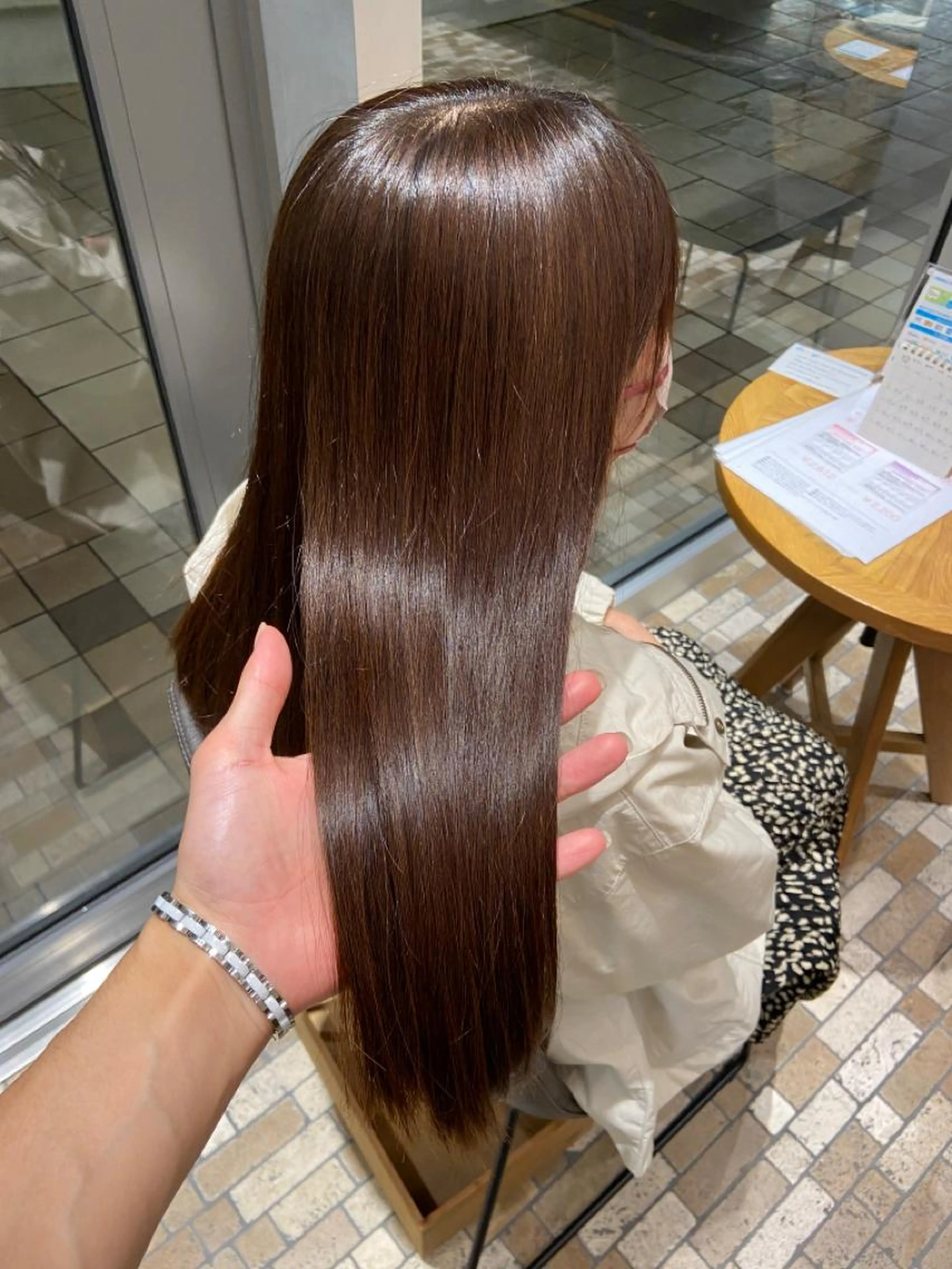 似合わせカット+髪質改善カラー🫧(超うる艶髪質改善オベリクス✨️)+オーガニックTRの写真