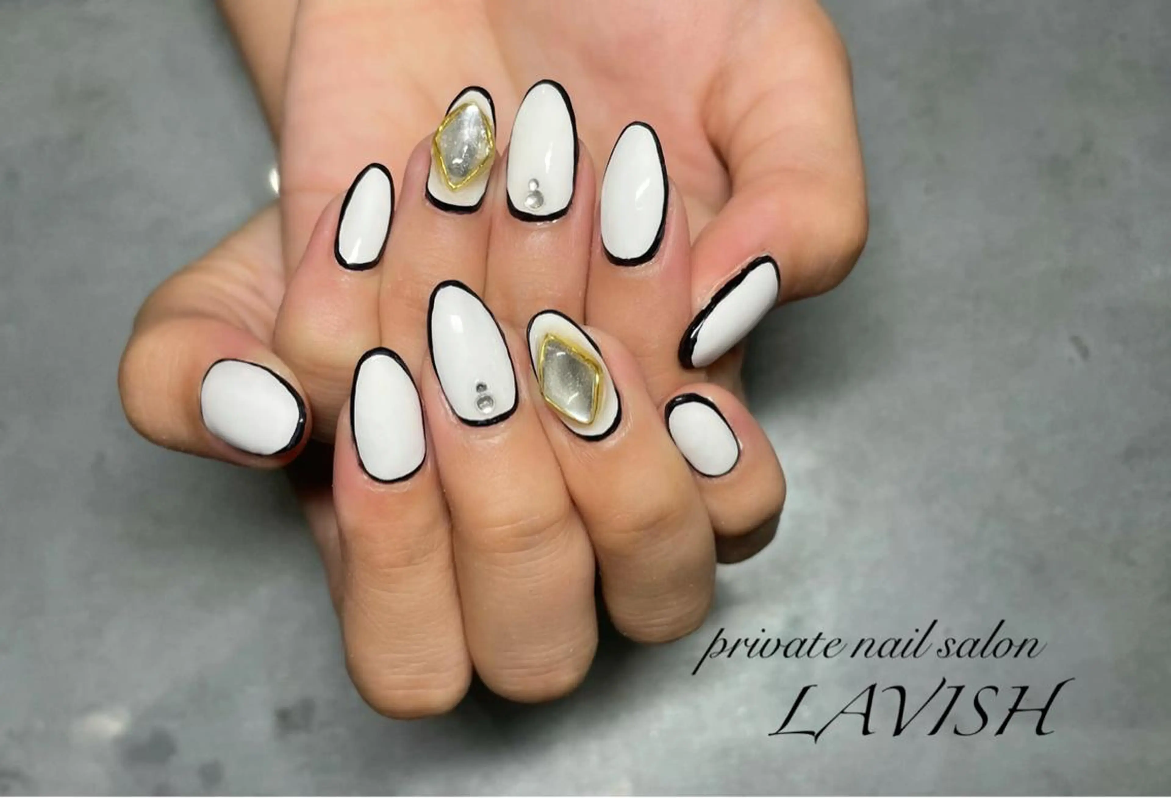 ネイル 氷ネイル・うるうるネイル 韓国ネイル ニュアンスネイル 夏ネイル LAVISH nail salonのネイルデザイン