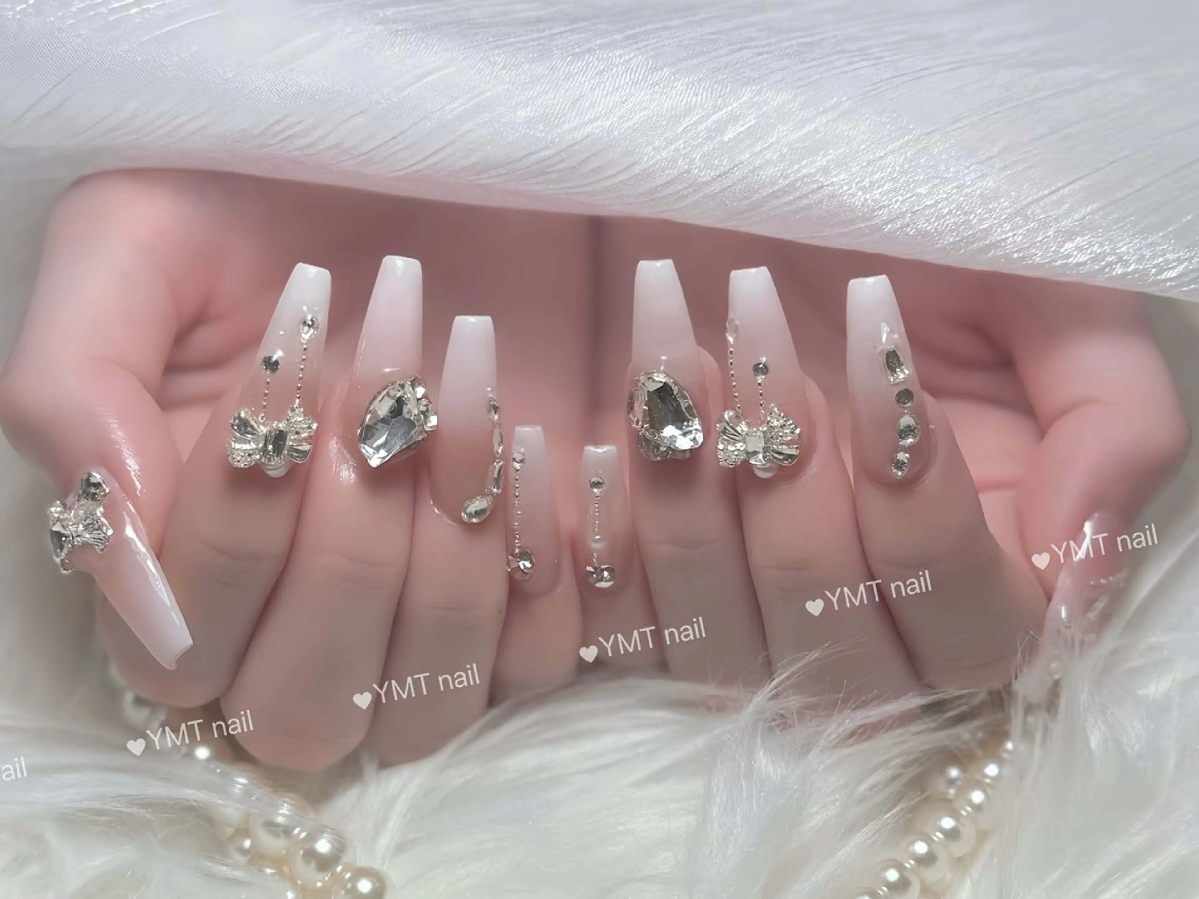 ネイル 長さ出し フットネイル ジェルネイル 韓国ネイル マグネットネイル ハンドネイル YMT.NailStudio所属・YMT． NailStudioのネイルデザイン