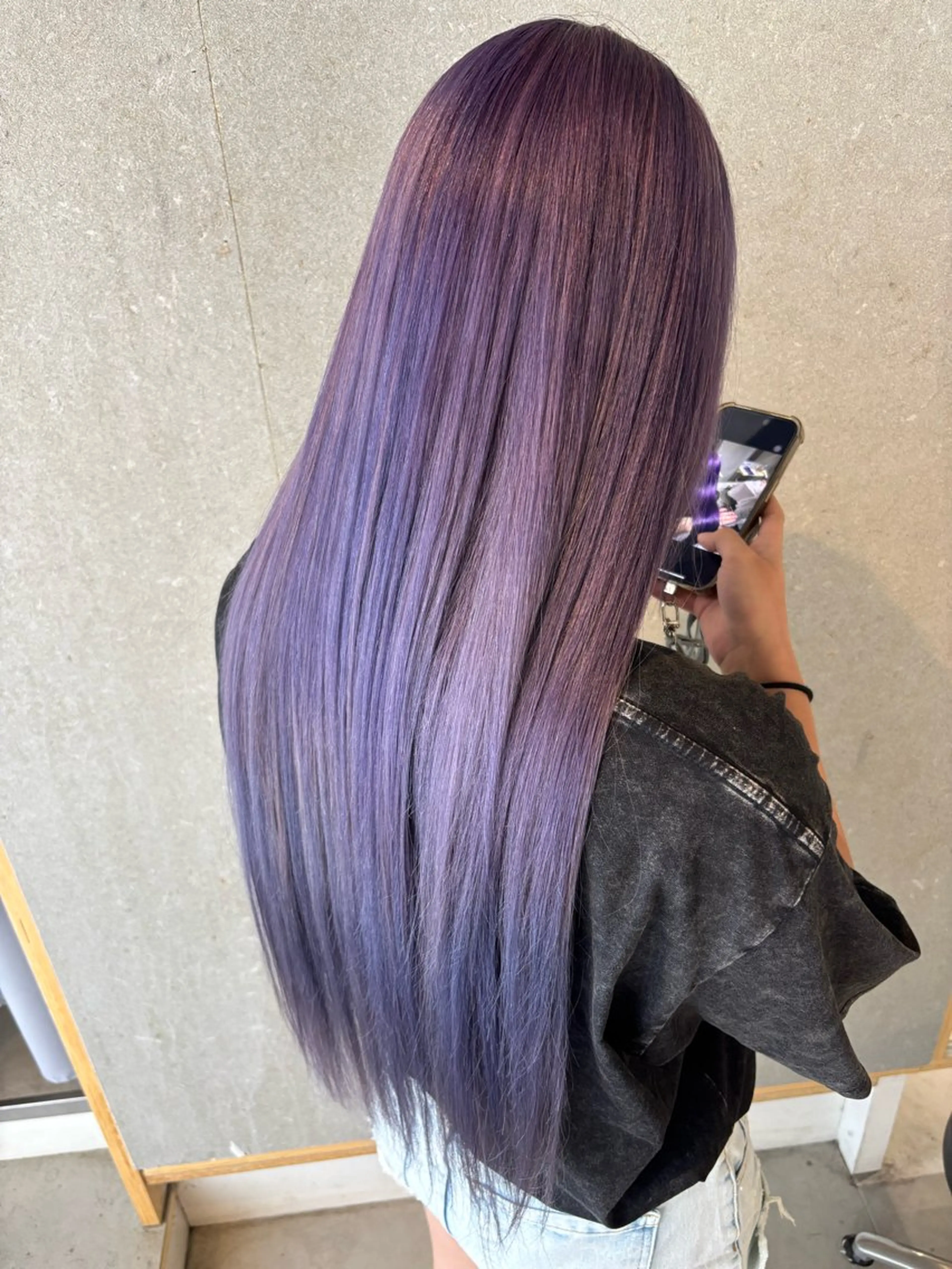 ロング カラー 艶髪ブリーチ/レイヤ ー/竹本幸希のヘアスタイル