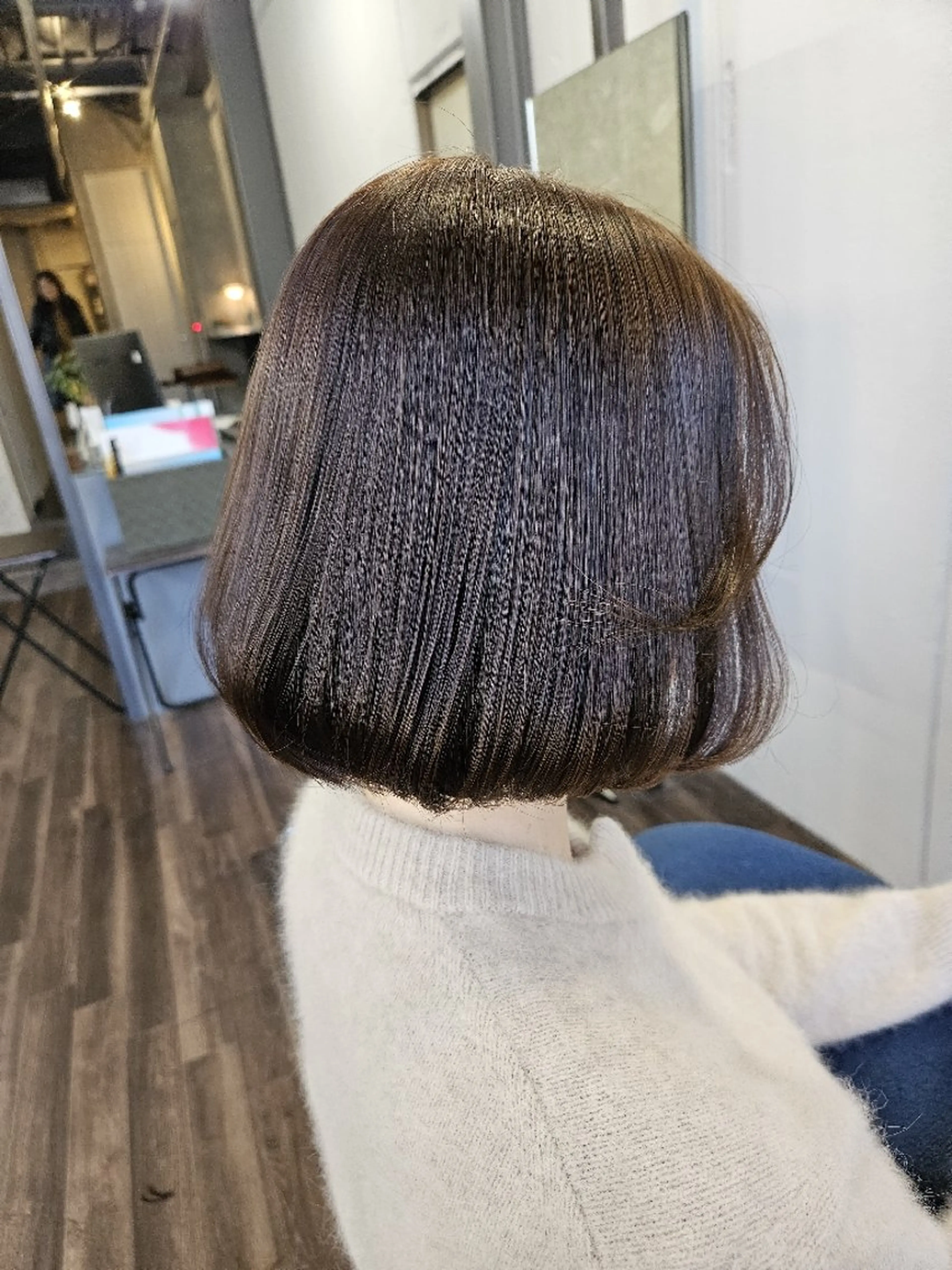 ショート ワンレンボブ ボブ カット トリートメント terra✂️川嶋 大輔のヘアスタイル