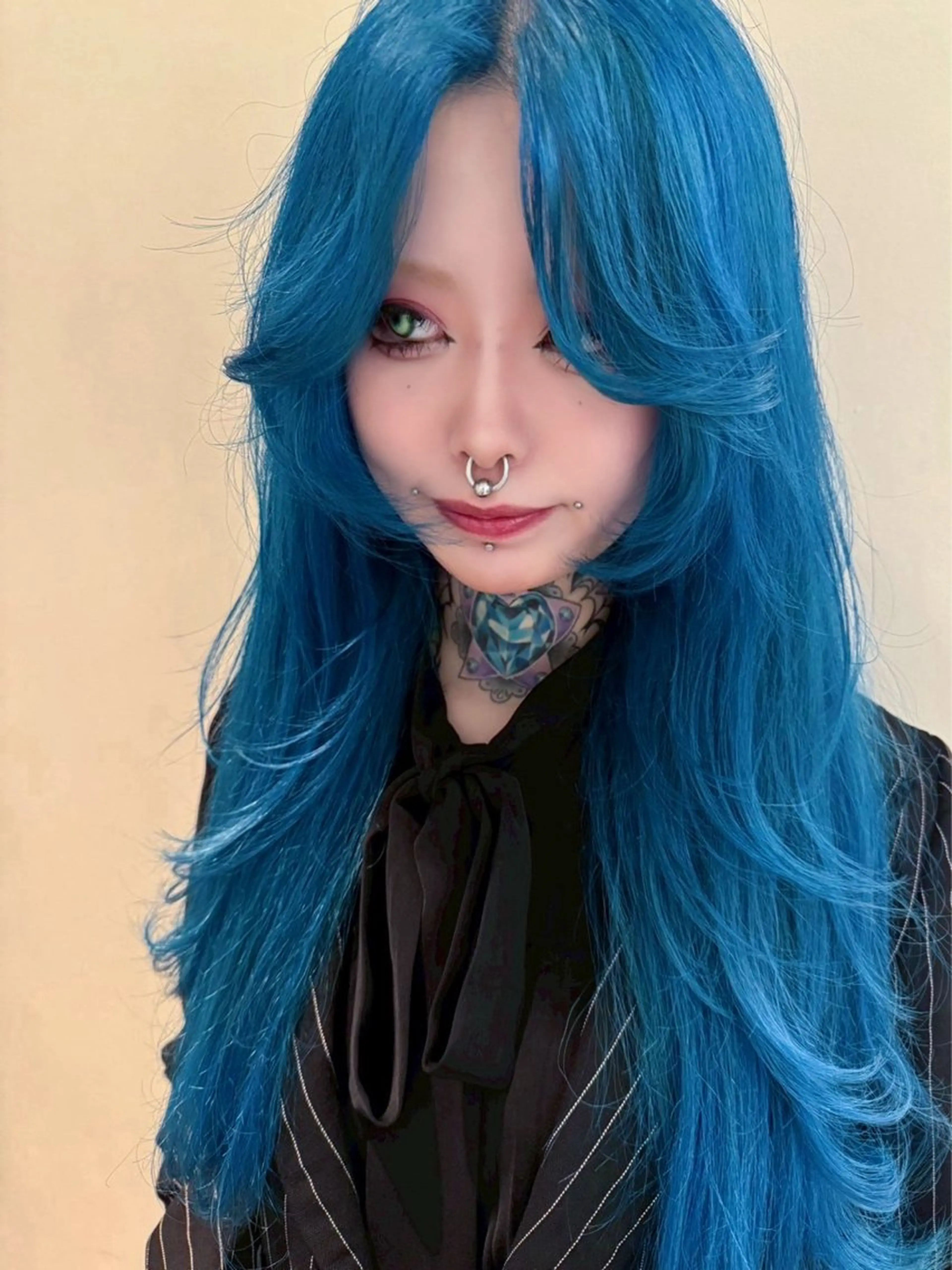 ロング カラー 笠原 健人のヘアスタイル