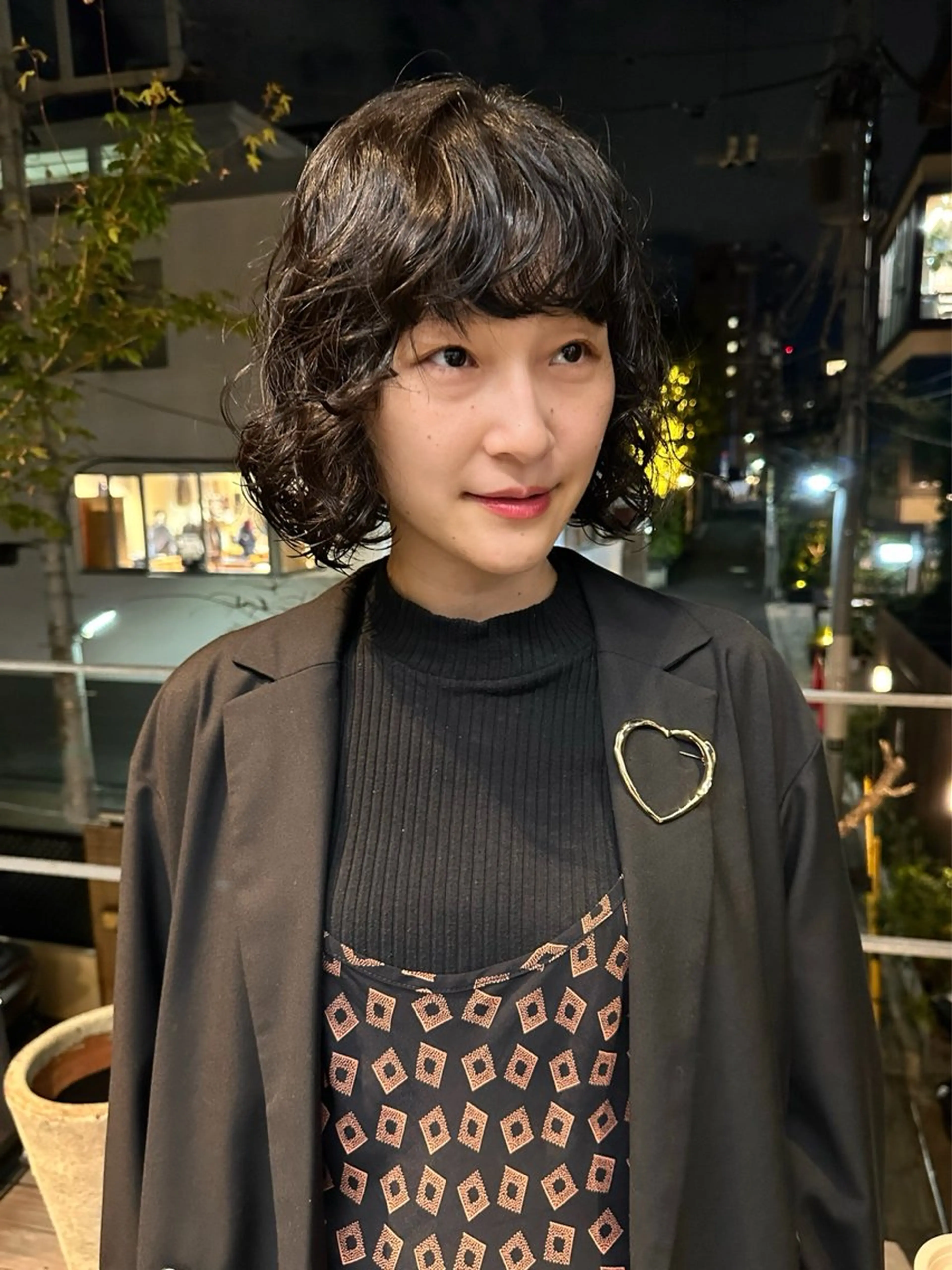 ミディアム パーマ カット パーマ お悩み解決パーマ hana🩰のヘアスタイル