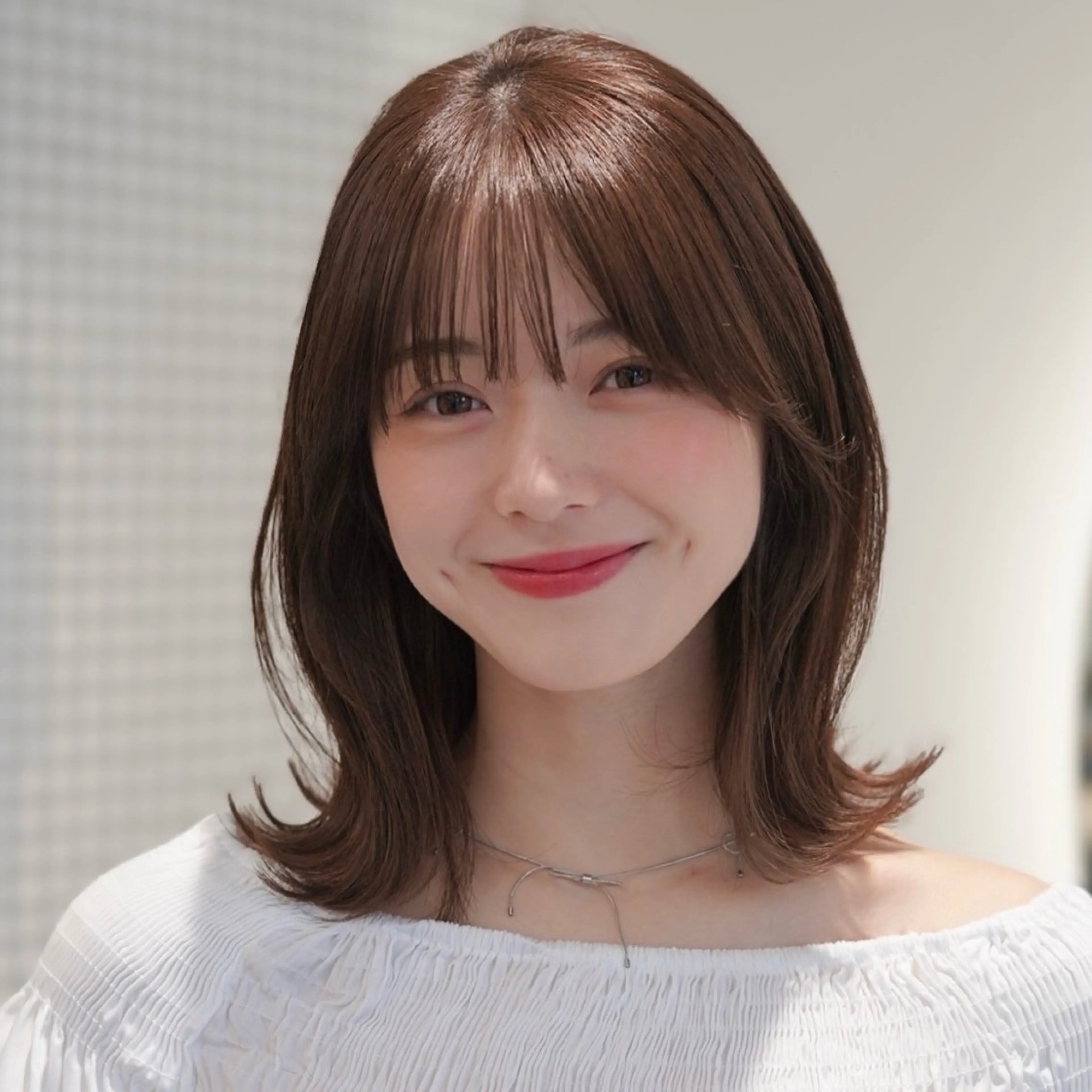 ミディアム カット ヘアカラー トリートメント レイヤーカット/ くびれヘア佐藤大空のヘアスタイル