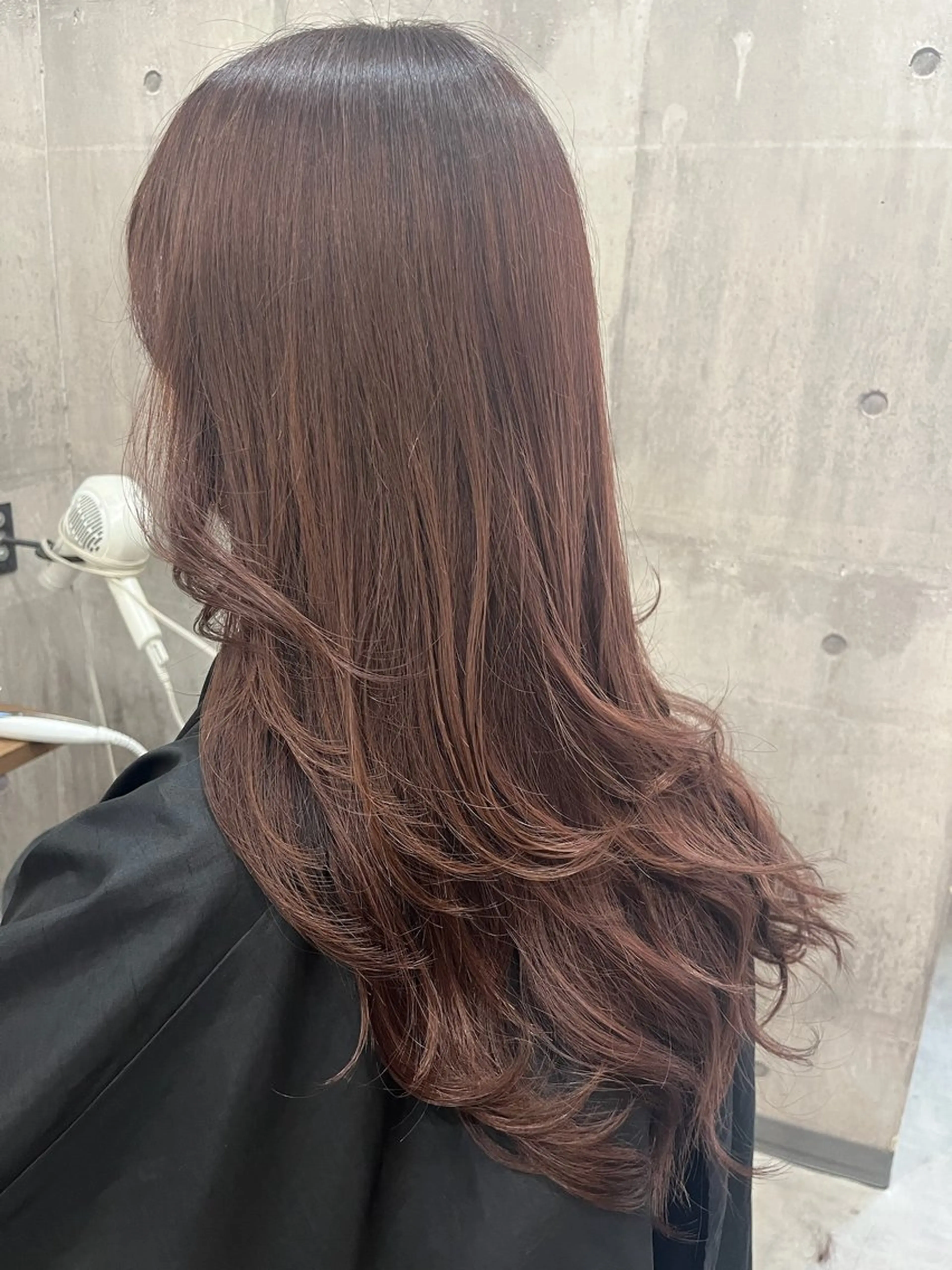 セミロング カラー レイヤーカット ヘアカラー トリートメント 髪質改善カラー/韓国 /井上 拓也のヘアスタイル