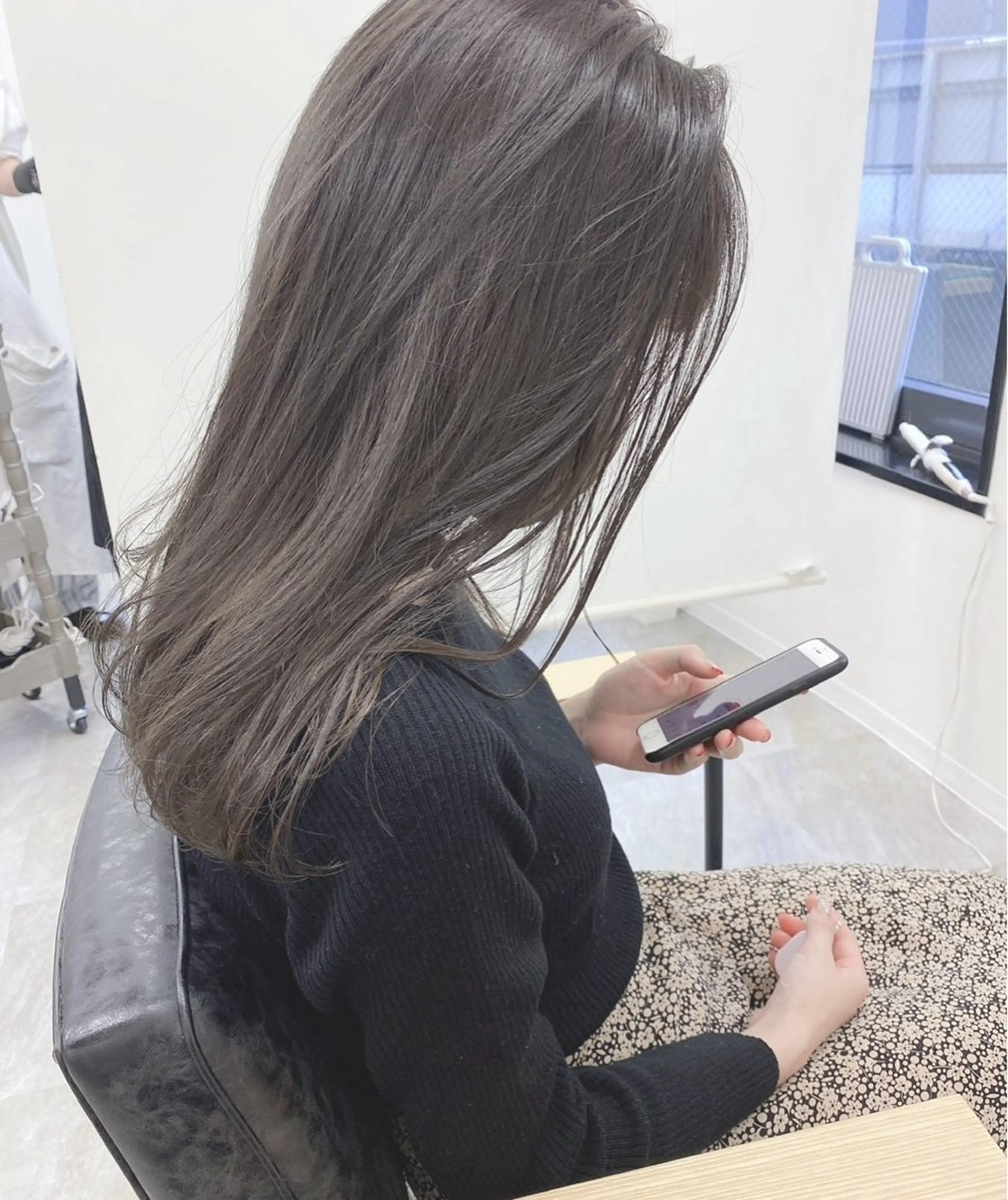 ロング カラー 髪質改善、癖毛直し 縮毛矯正が得意のヘアスタイル