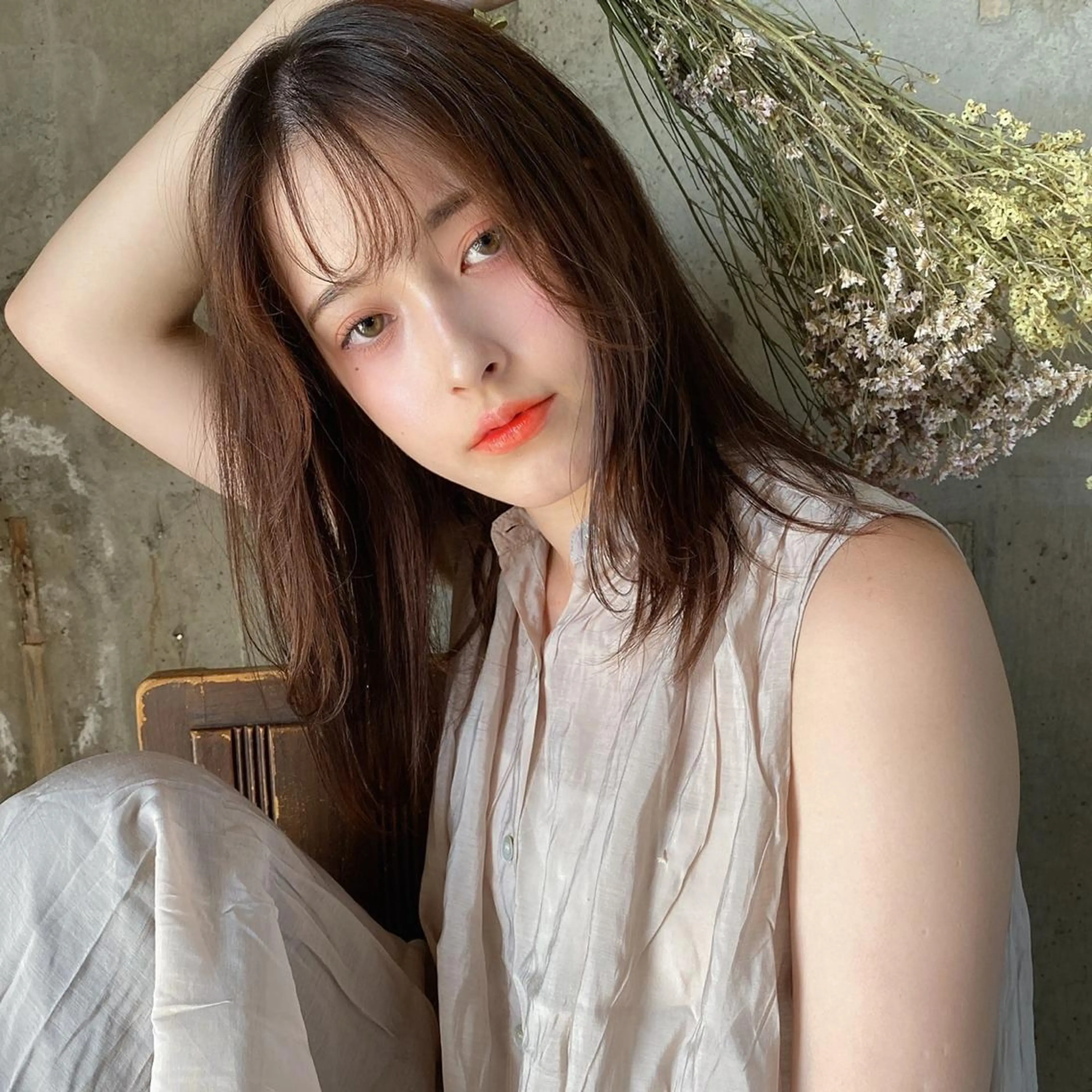 ミディアム ému エミュ　hair &spa所属・近藤 みゅうまのヘアスタイル