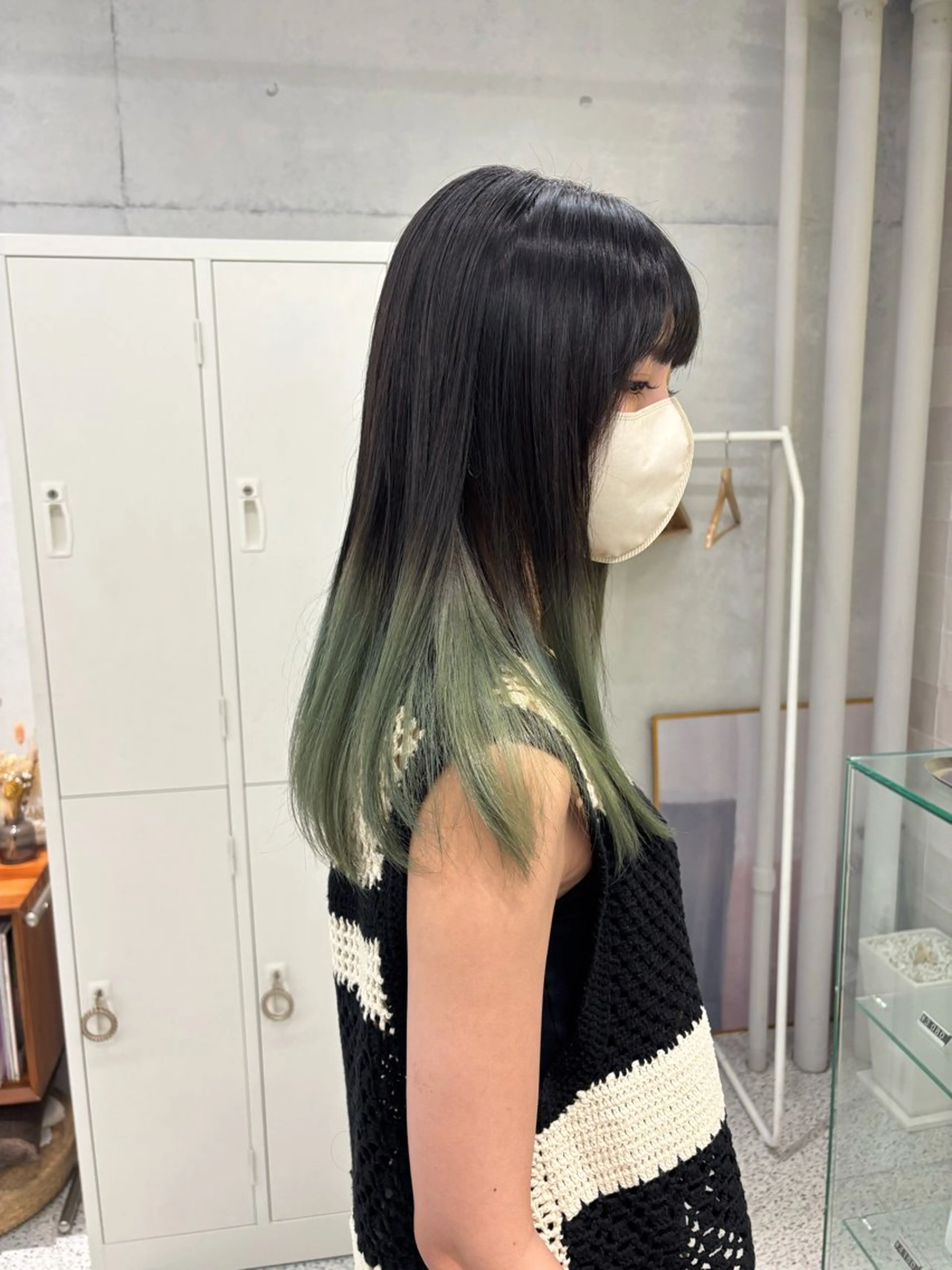 ミディアム ヘアカラー トリートメント 韓国レイヤー/ヘア カラー🎀ayamiのヘアスタイル