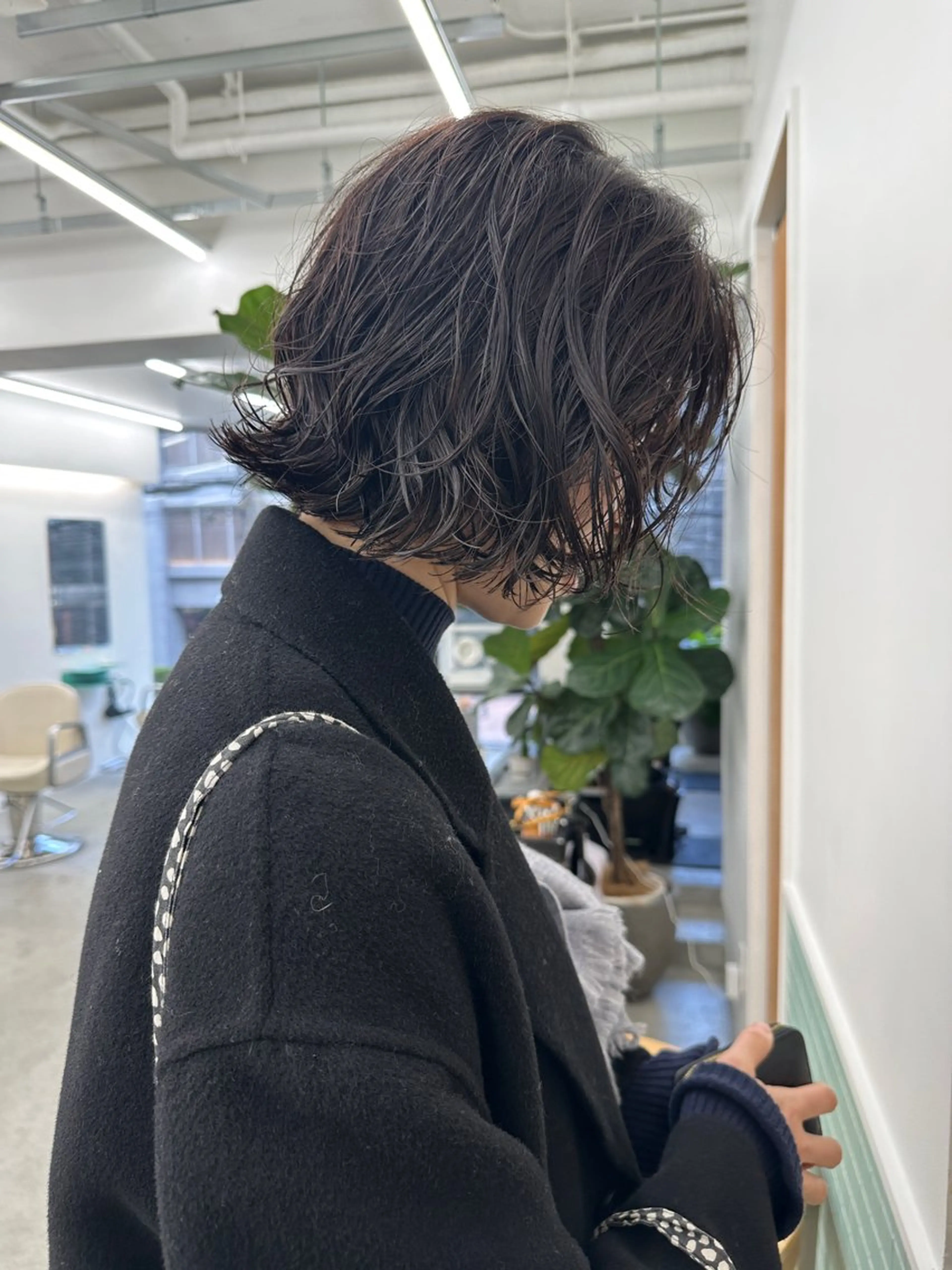 ショート パーマ ボブ ニュアンスパーマ カット パーマ トリートメント ボブ/レイヤー/ケア パーマ/リュウタのヘアスタイル