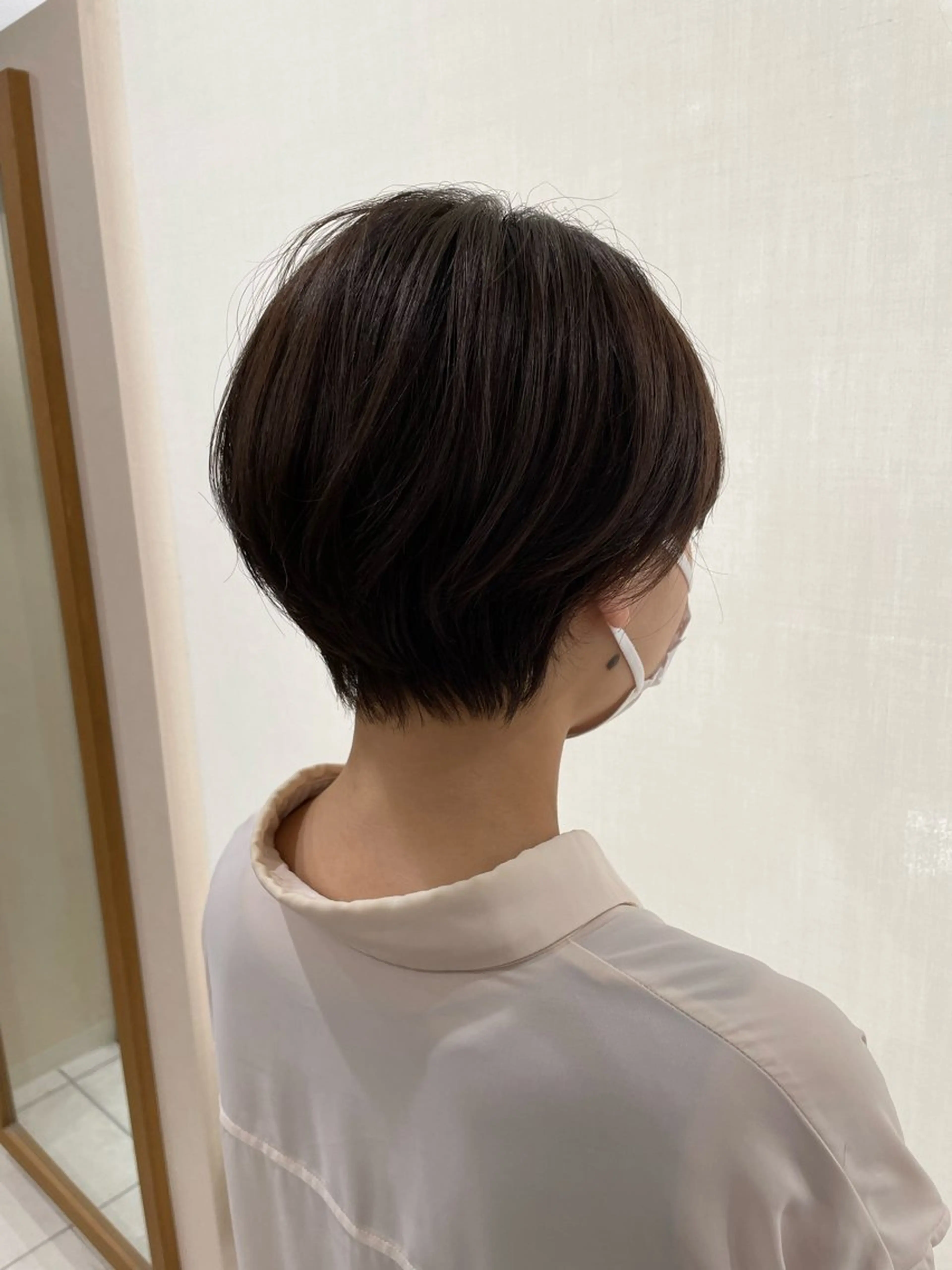 ショート カラー カット ヘアカラー トリートメント ヘッドスパ 巻けるケア縮毛矯正✨ ケアカラー✨山下のヘアスタイル