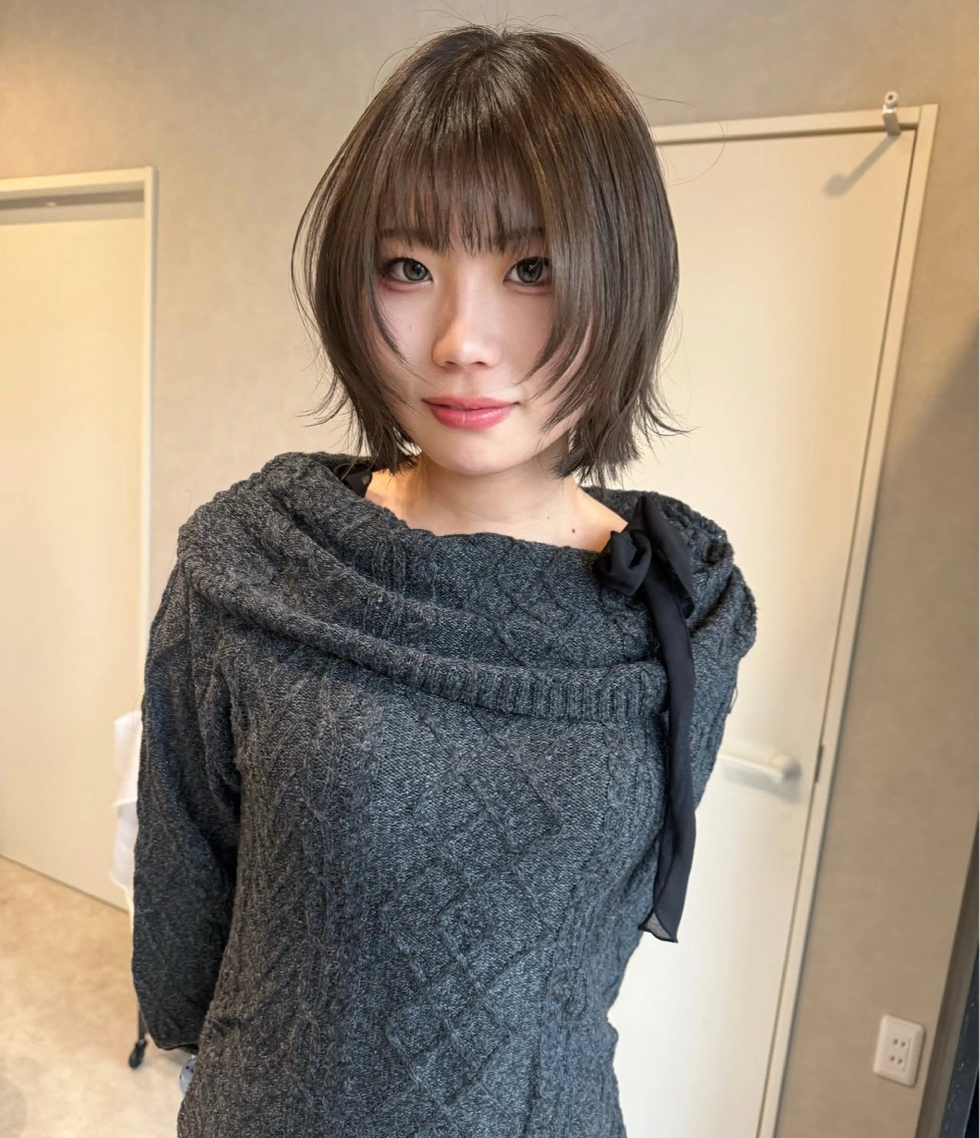 ショート ボブレイヤー ボブ レイヤーカット カット 透明カラー/レイヤー misaki °＊のヘアスタイル