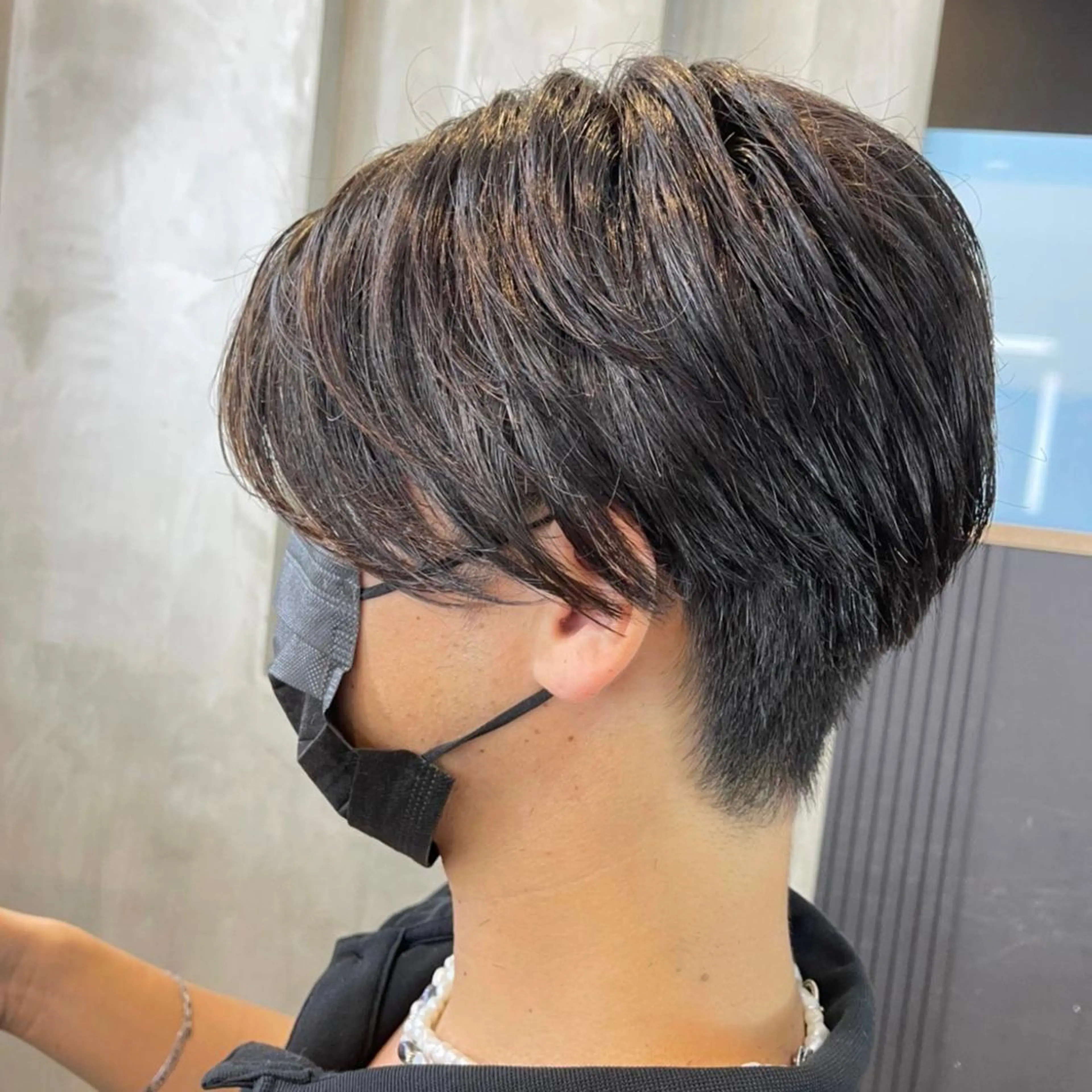 メンズ フェードパーマ 新倉幸之助のヘアスタイル