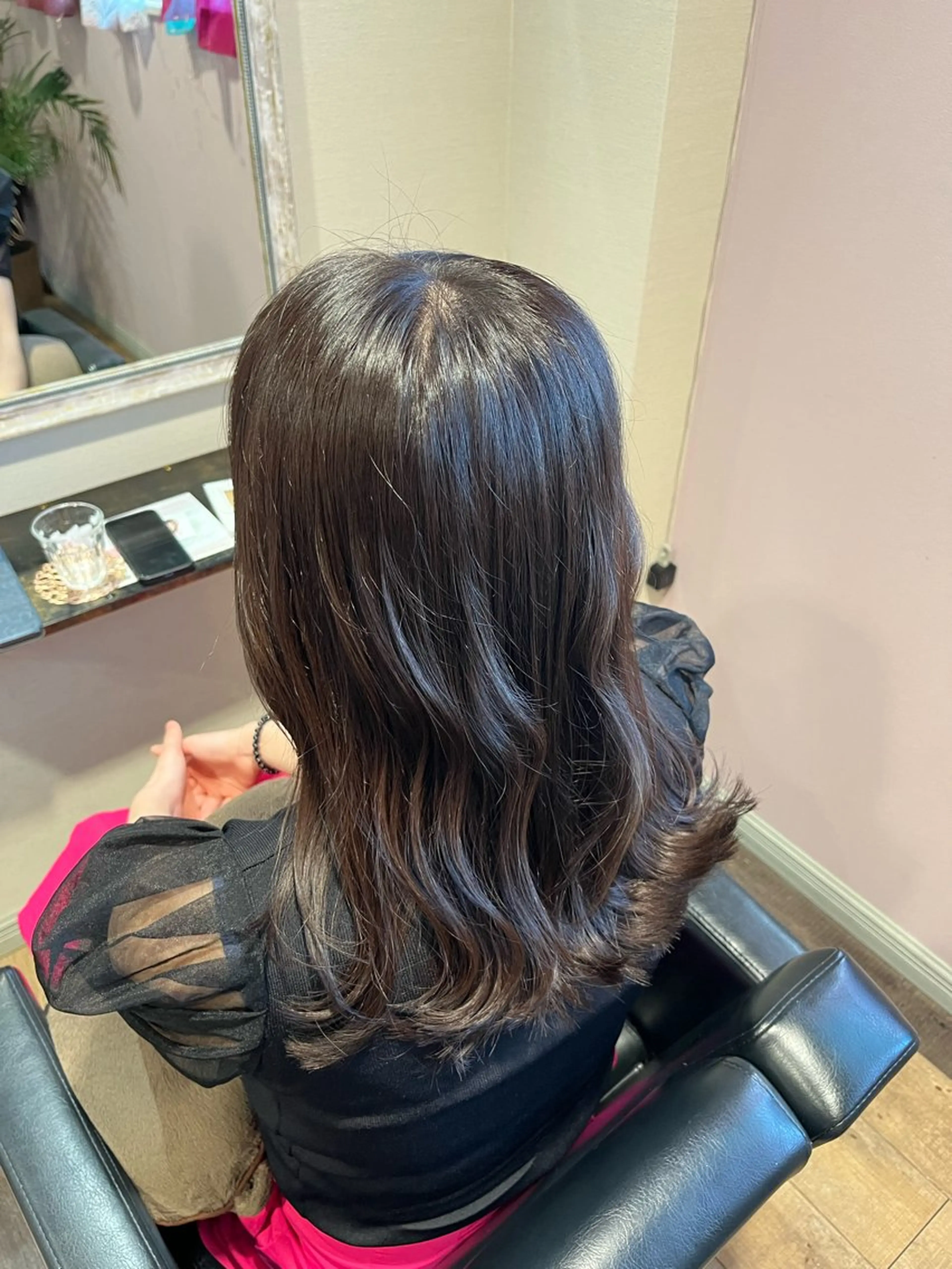 ロング カラー ブラウンカラー ラベンダーカラー 顔まわり/オフィス カラー/青栁優🔆のヘアスタイル