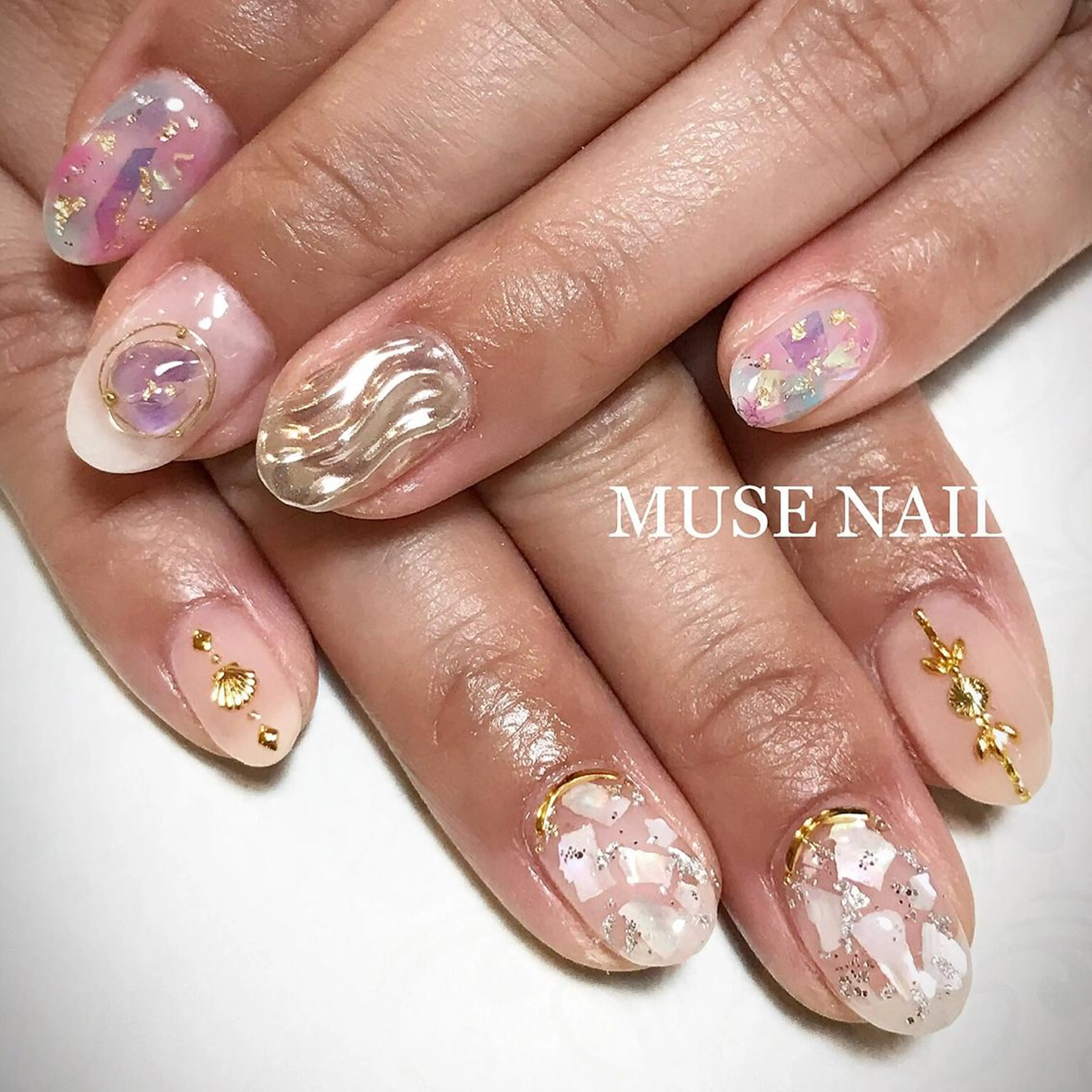 ネイル クリアネイル ハンドネイル jdn kayokoのネイルデザイン