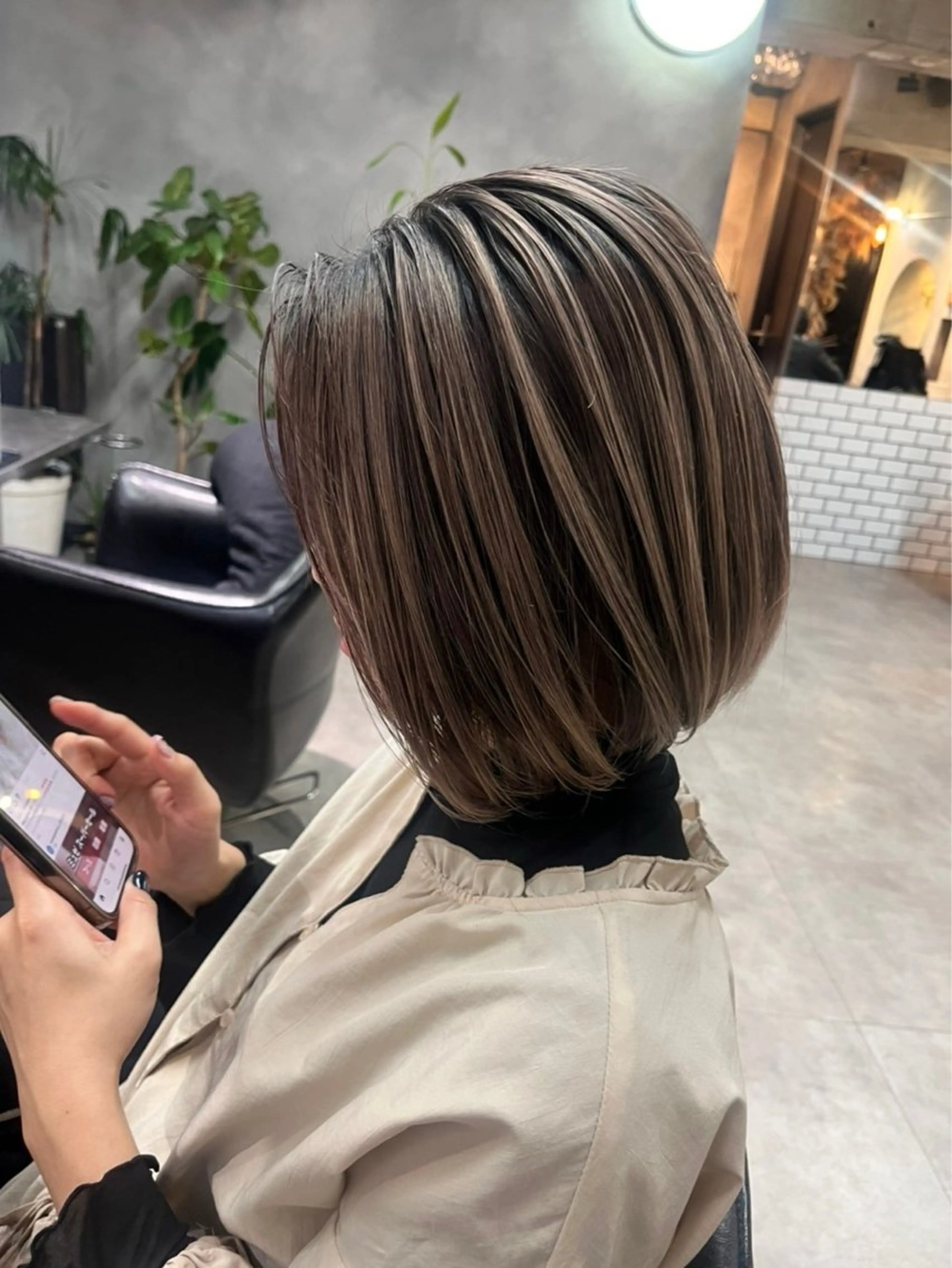 カラー こうら かすみのヘアスタイル