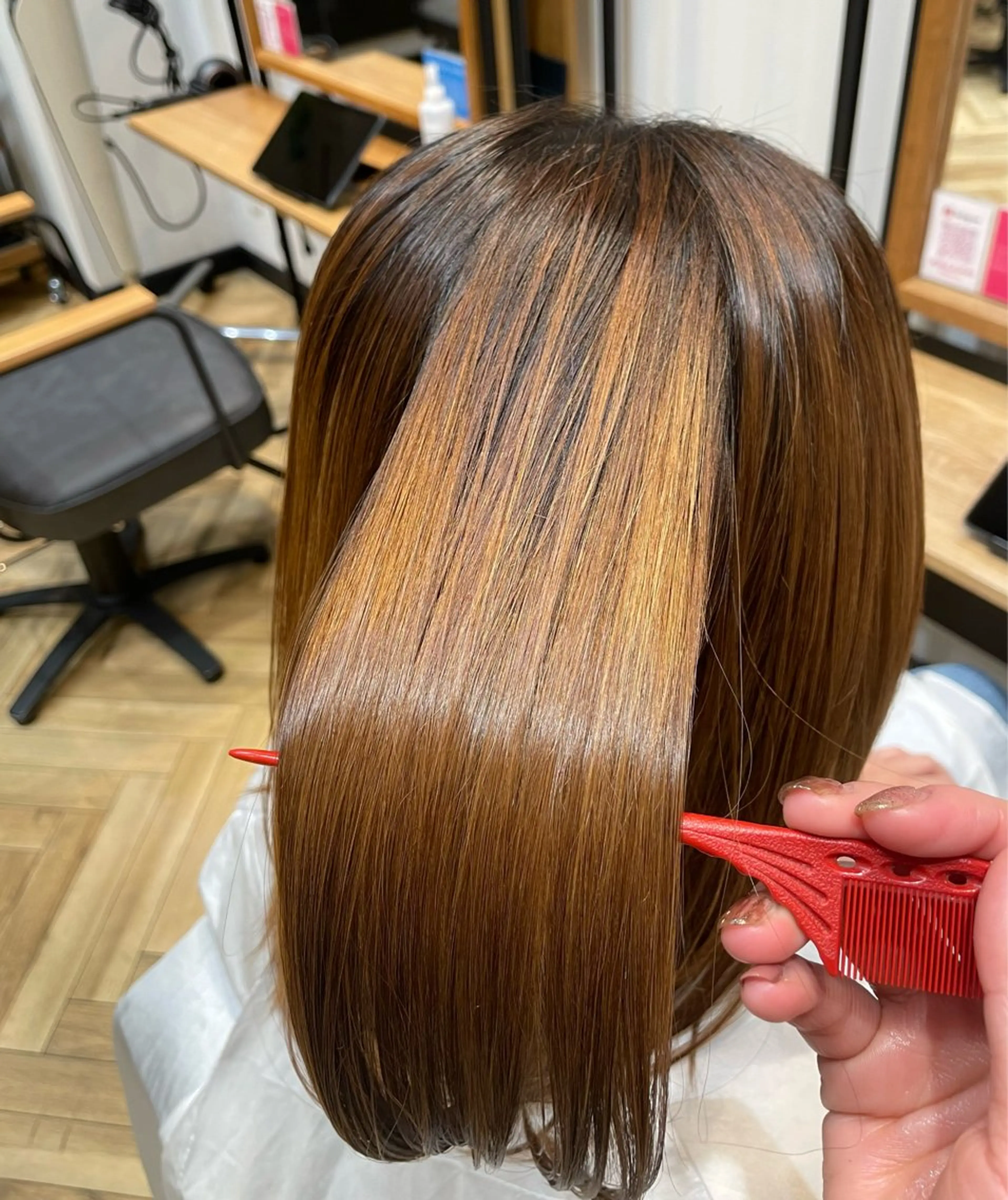 縮毛矯正 トリートメント 望恵🌸 韓国🇰🇷スタイルのヘアスタイル