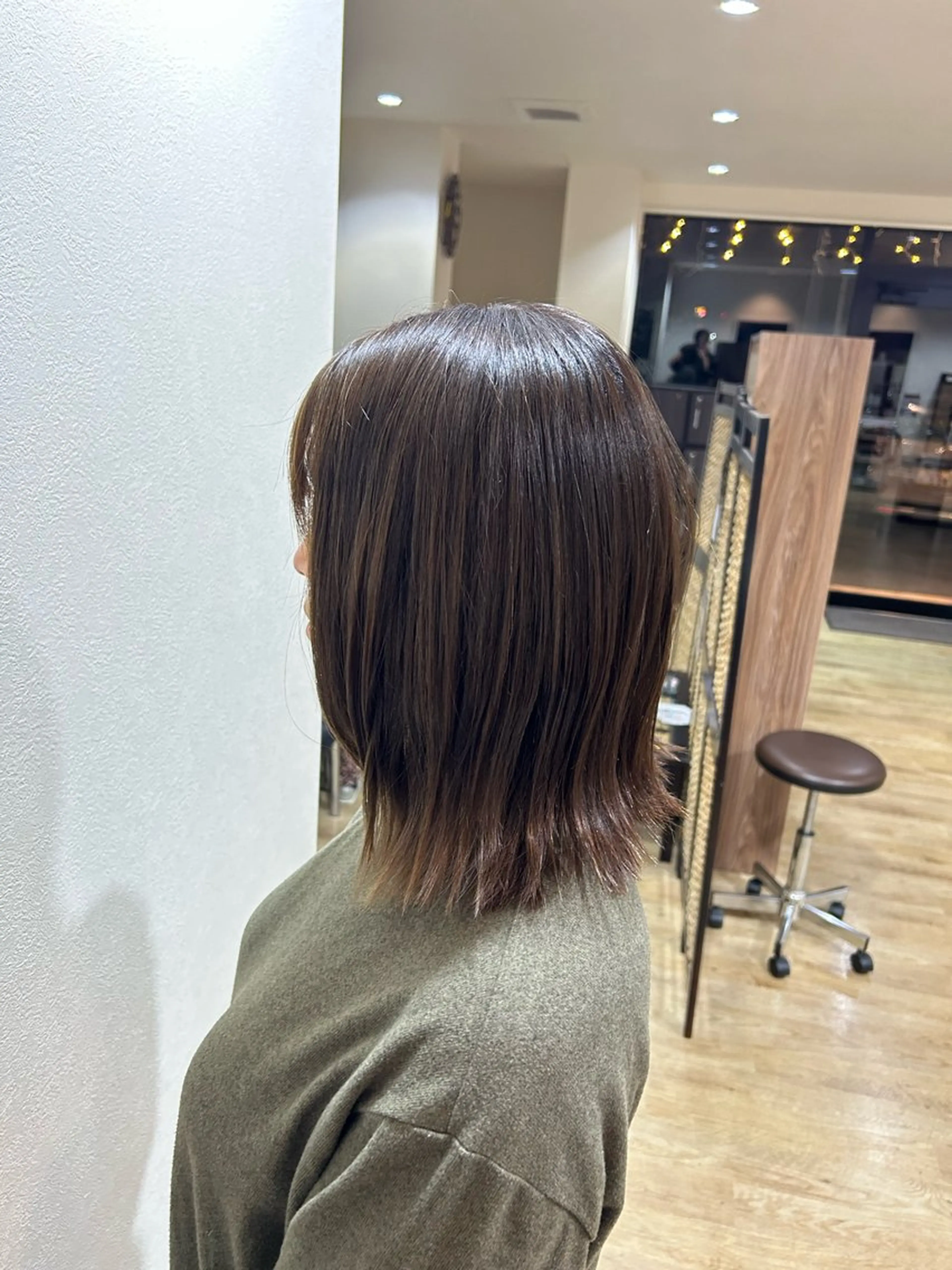 ミディアム カット ヘアカラー トリートメント ボブ/ショートボブ/ 縮毛矯正/吉川清保のヘアスタイル