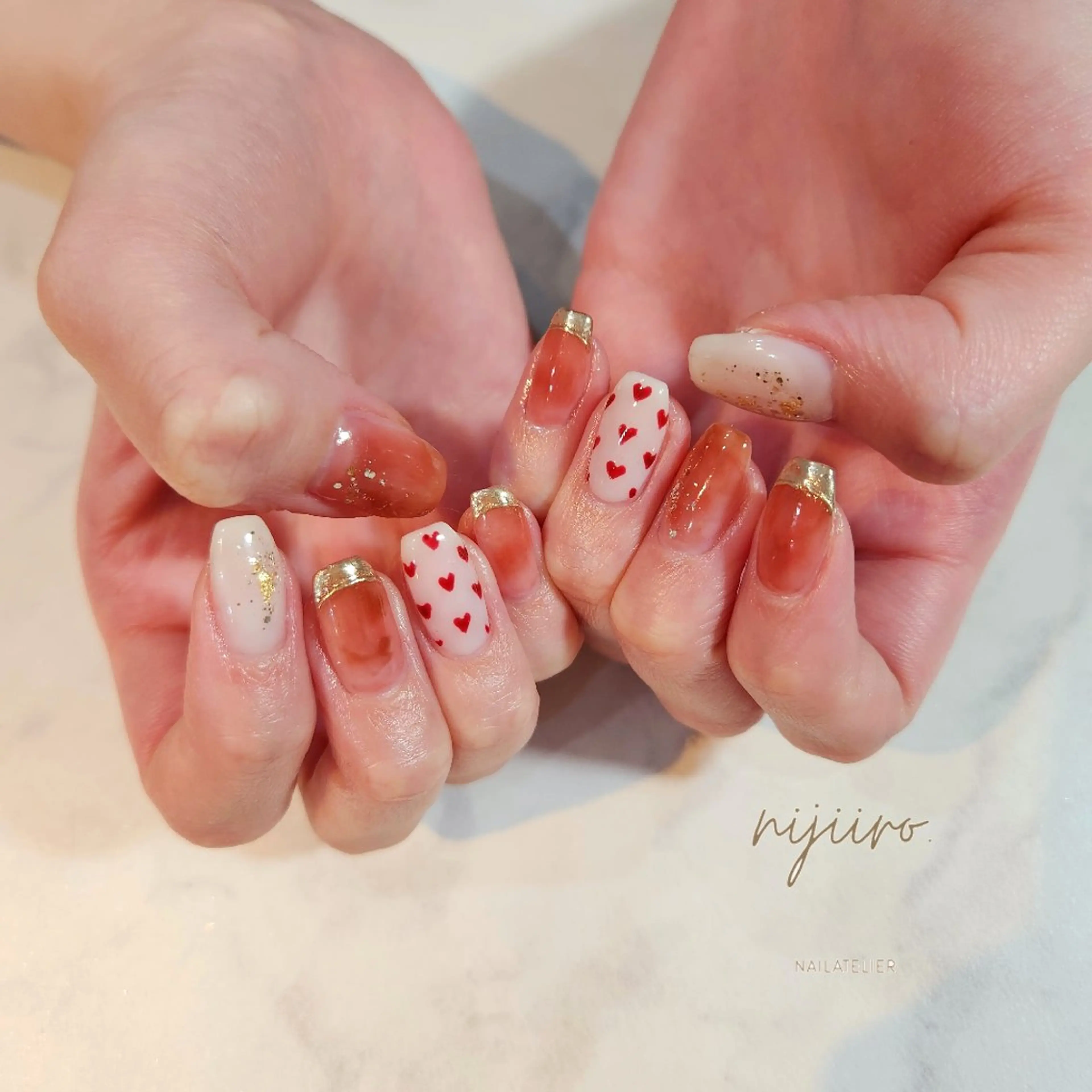 ネイル ハンドネイル nailatelier nijiiro.所属・nijiiro🌈 サトウのネイルデザイン