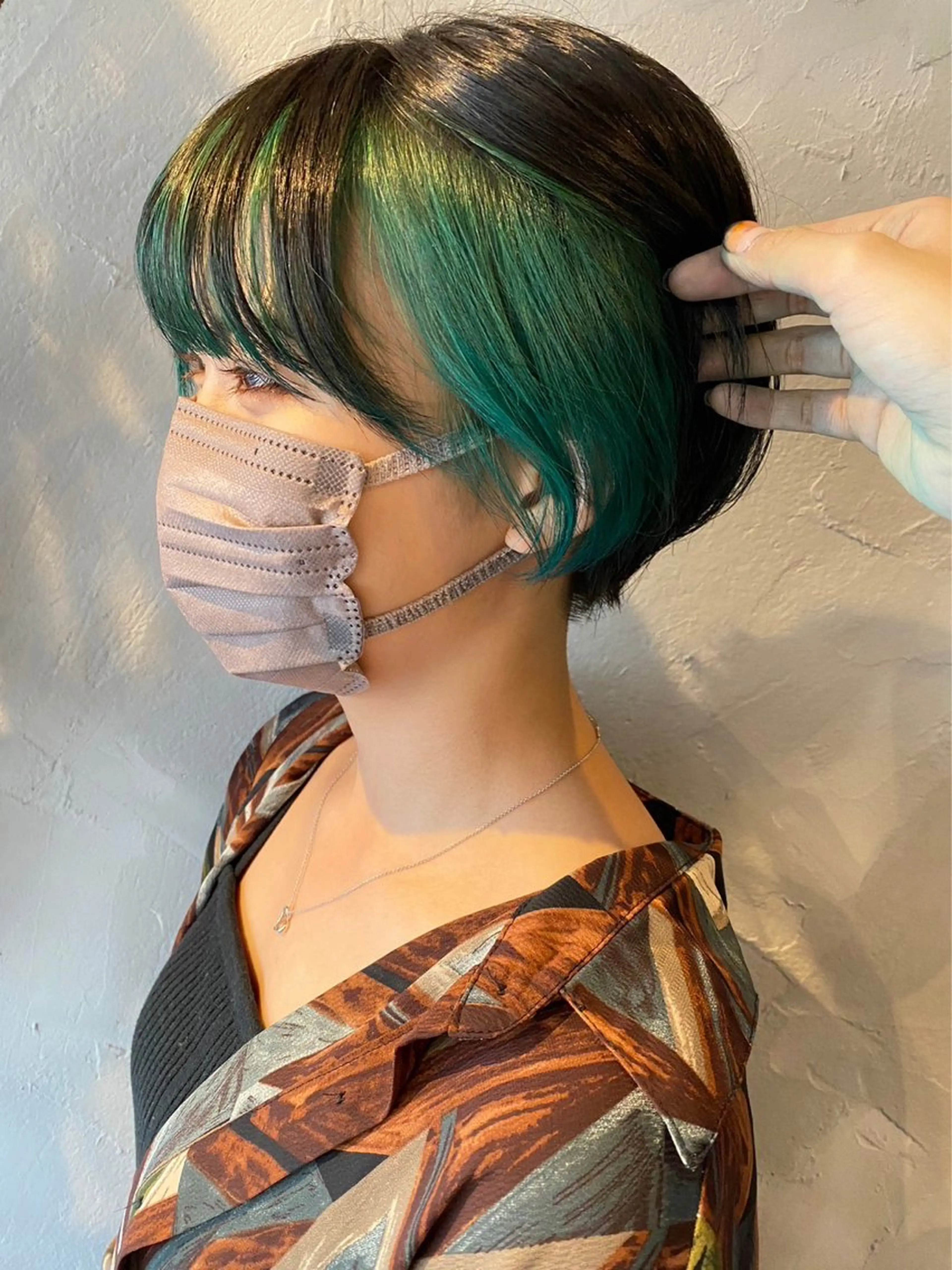 ショート カラー イヤリングカラー インナーカラー LS HAIR所属・石井 大空のヘアスタイル