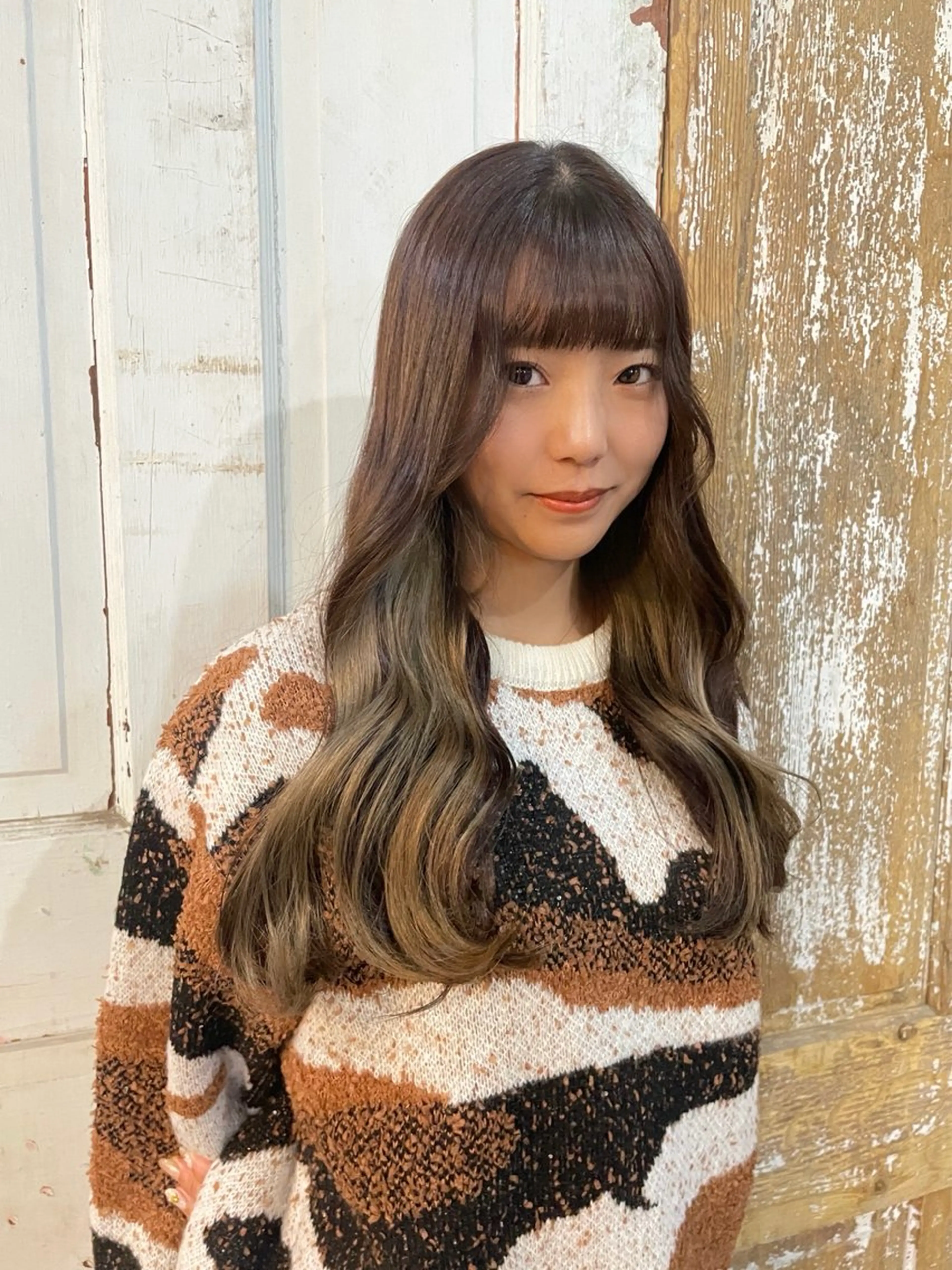 ロング カラー キッズ インナーカラー ヘアカラー トリートメント 艶髪/ハイトーン /masami🩵のヘアスタイル