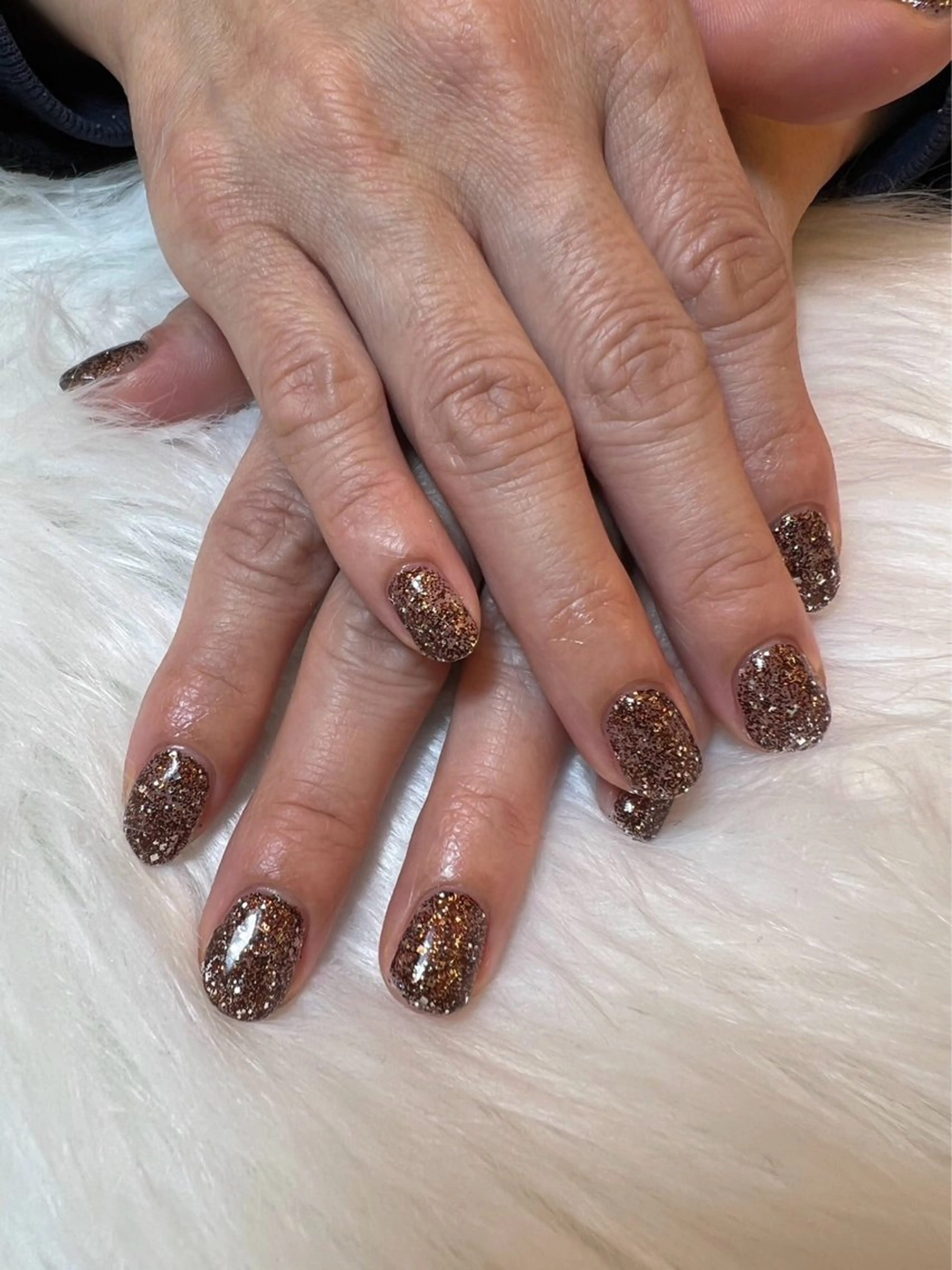 ネイル ラメ(グリッター) ワンカラーネイル nails alien Cのネイルデザイン