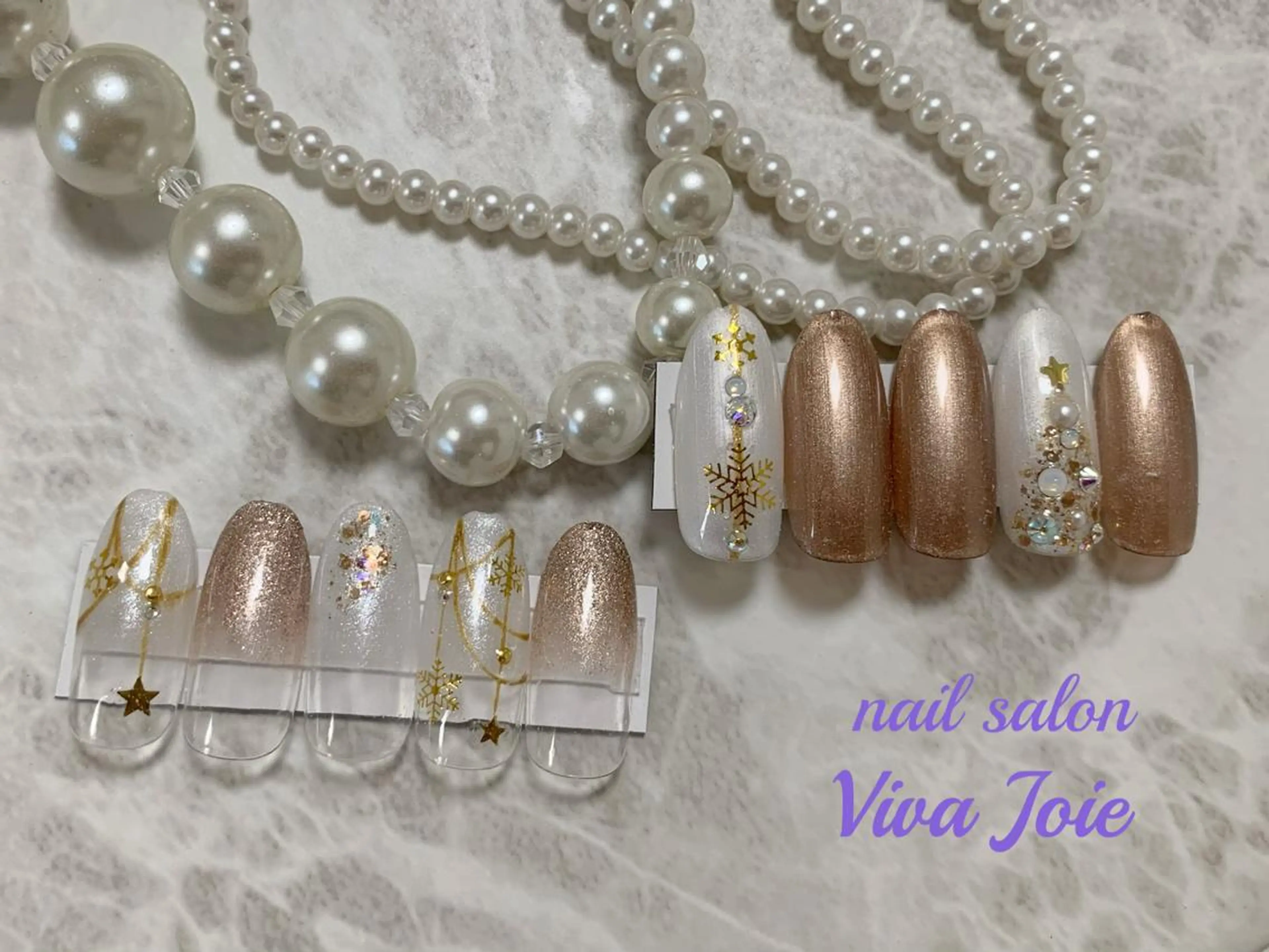 ネイル 冬ネイル クリスマス ハンドネイル Viva Joie所属・Viva Joieのネイルデザイン