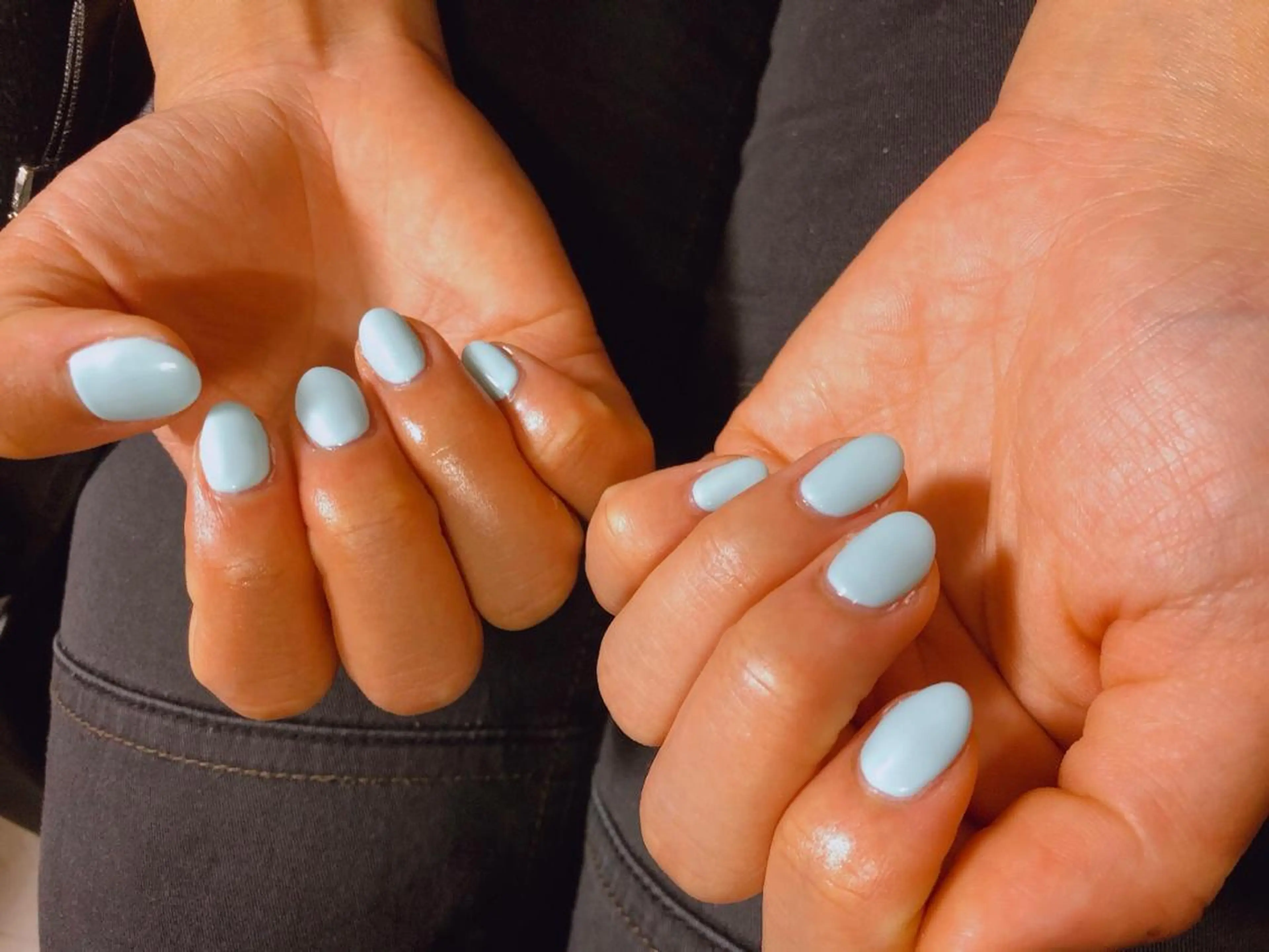 ネイル ブルー ハンドネイル kiki nail 二子玉川のネイルデザイン