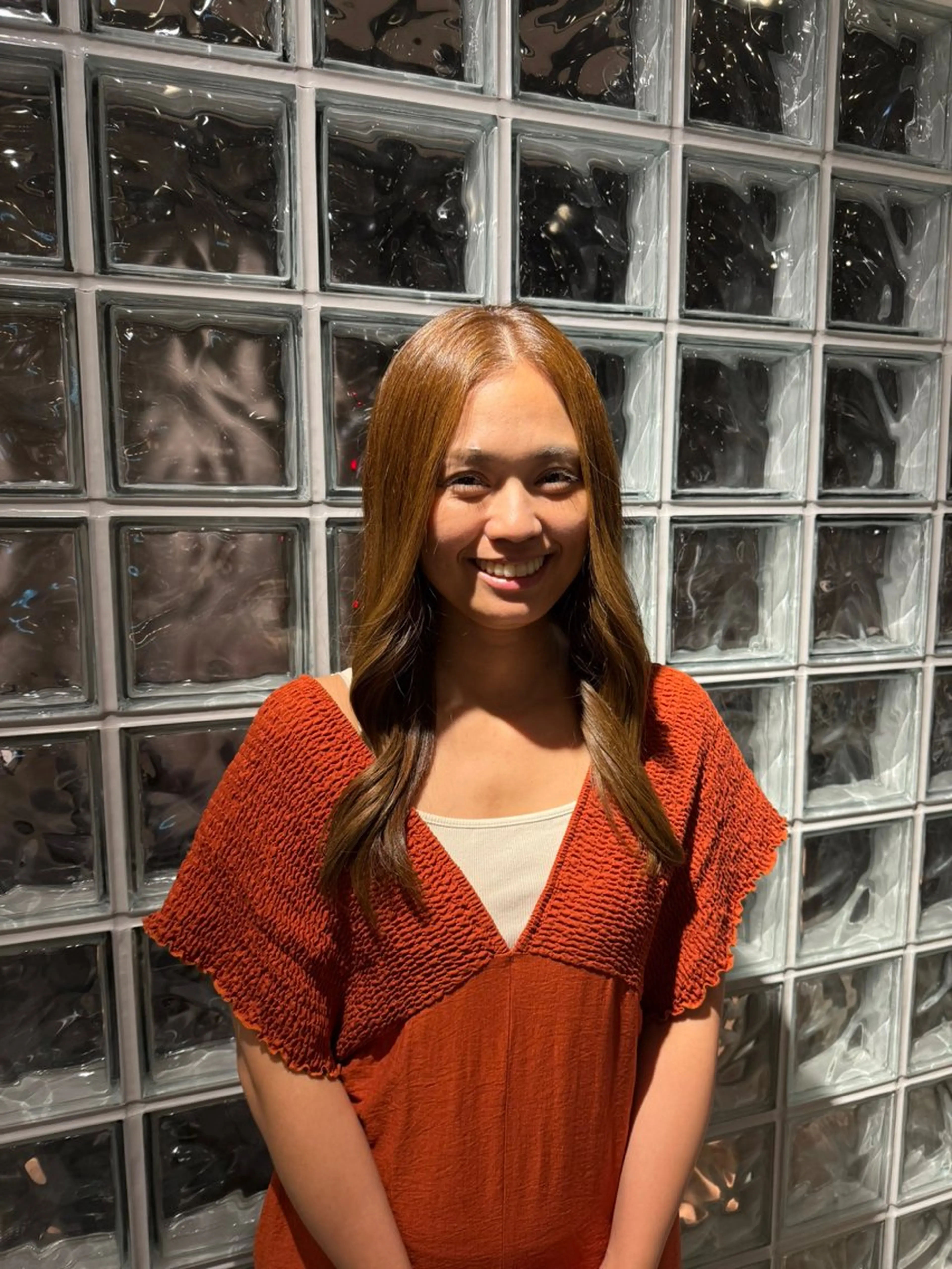 カラー ベージュカラー 木村 柚伊のヘアスタイル