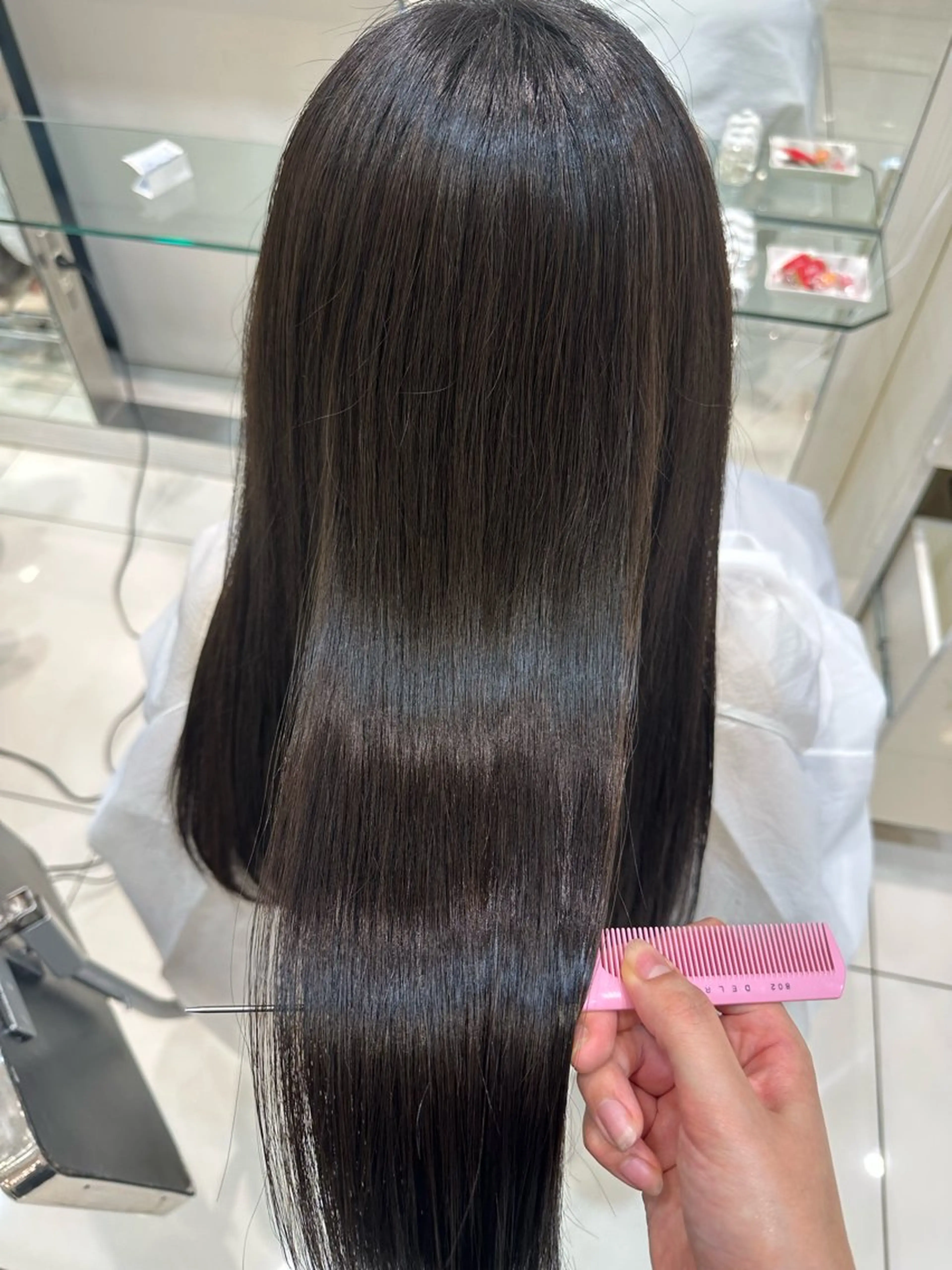 ロング カラー 透明感カラー オレンジ orgo所属・︎︎☁🧺チヒロ モデル募集🧺︎︎☁のヘアスタイル