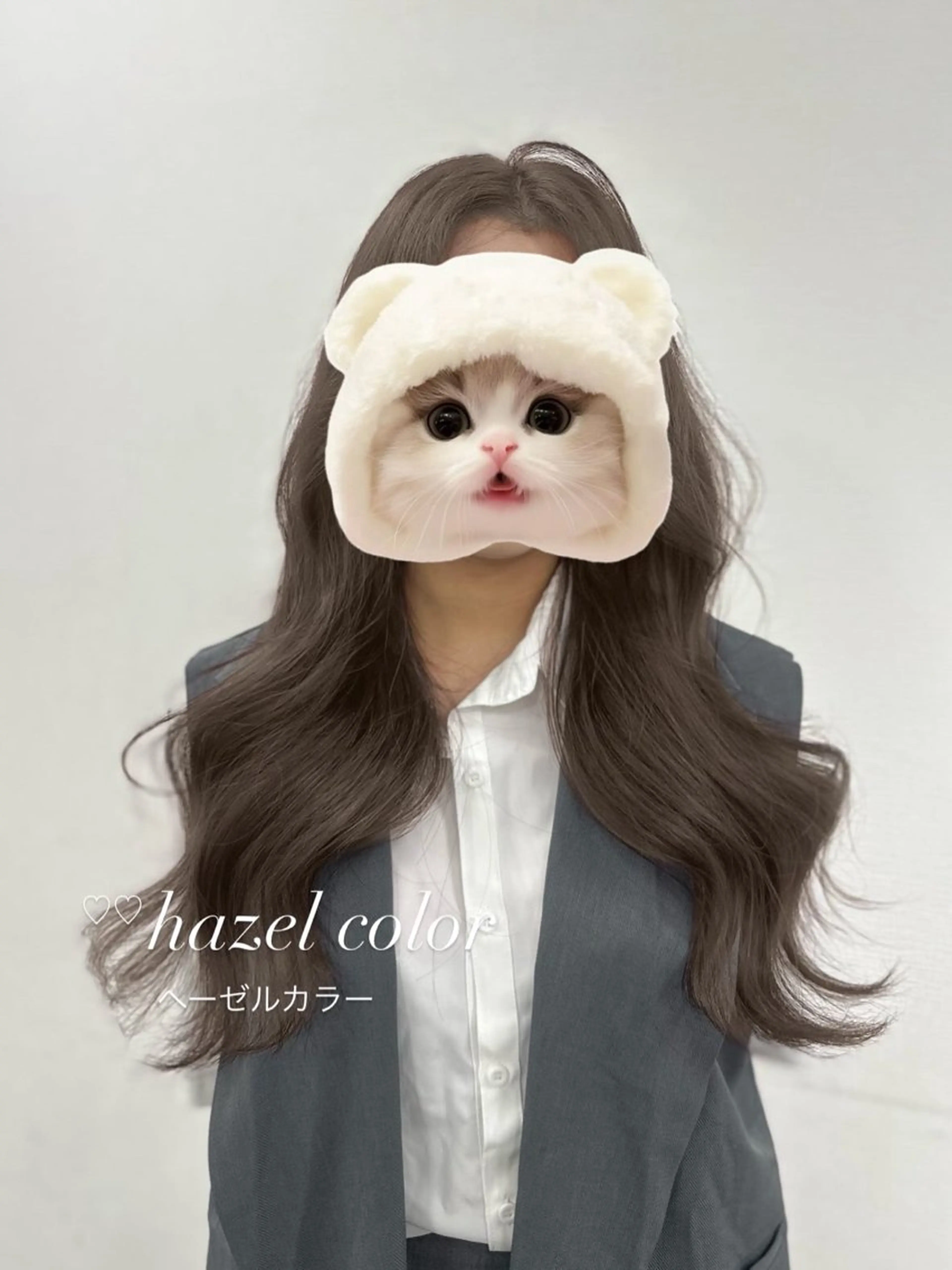 ロング カラー カット ヘアカラー 上品モテヘア🩶 karen🩶のヘアスタイル