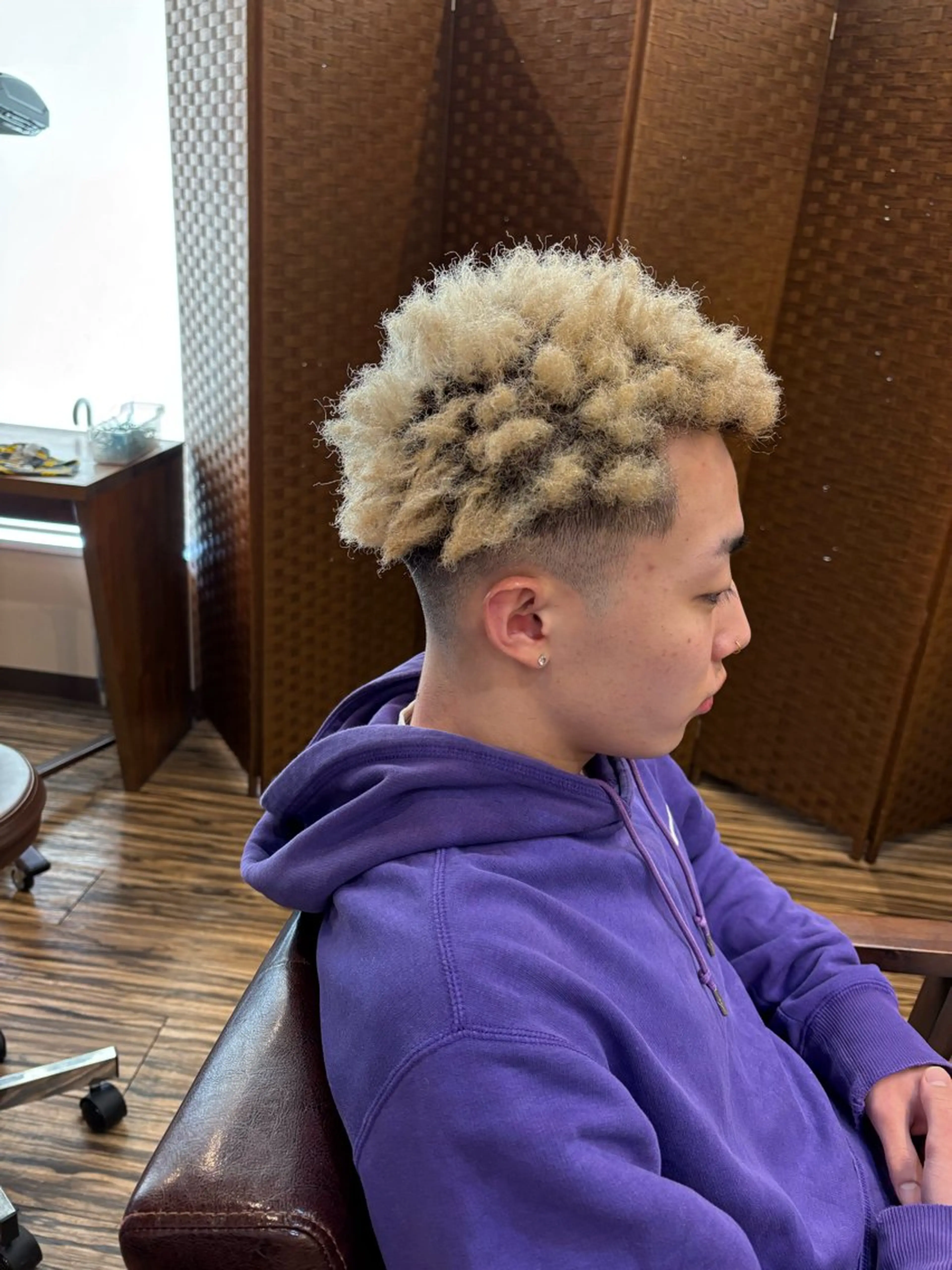 カラー パーマ メンズ カット パーマ HAIR＆BEAUTY美庵所属・パーマ特化美容師 ナガイのヘアスタイル