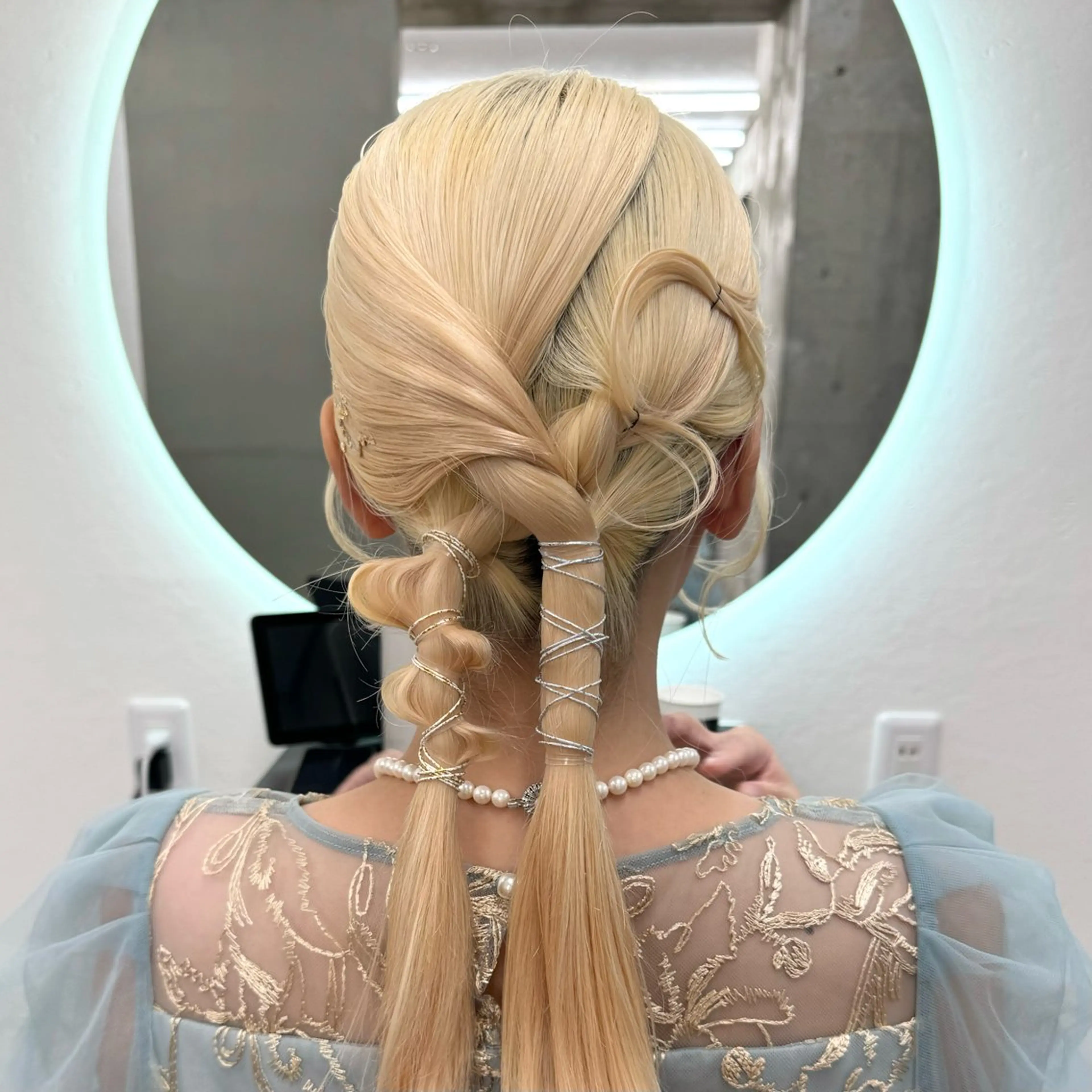 ヘアアレンジ🎀☆*:.｡.(タイトアレンジ)➕メンテナンストリートメント🧴🧼の写真