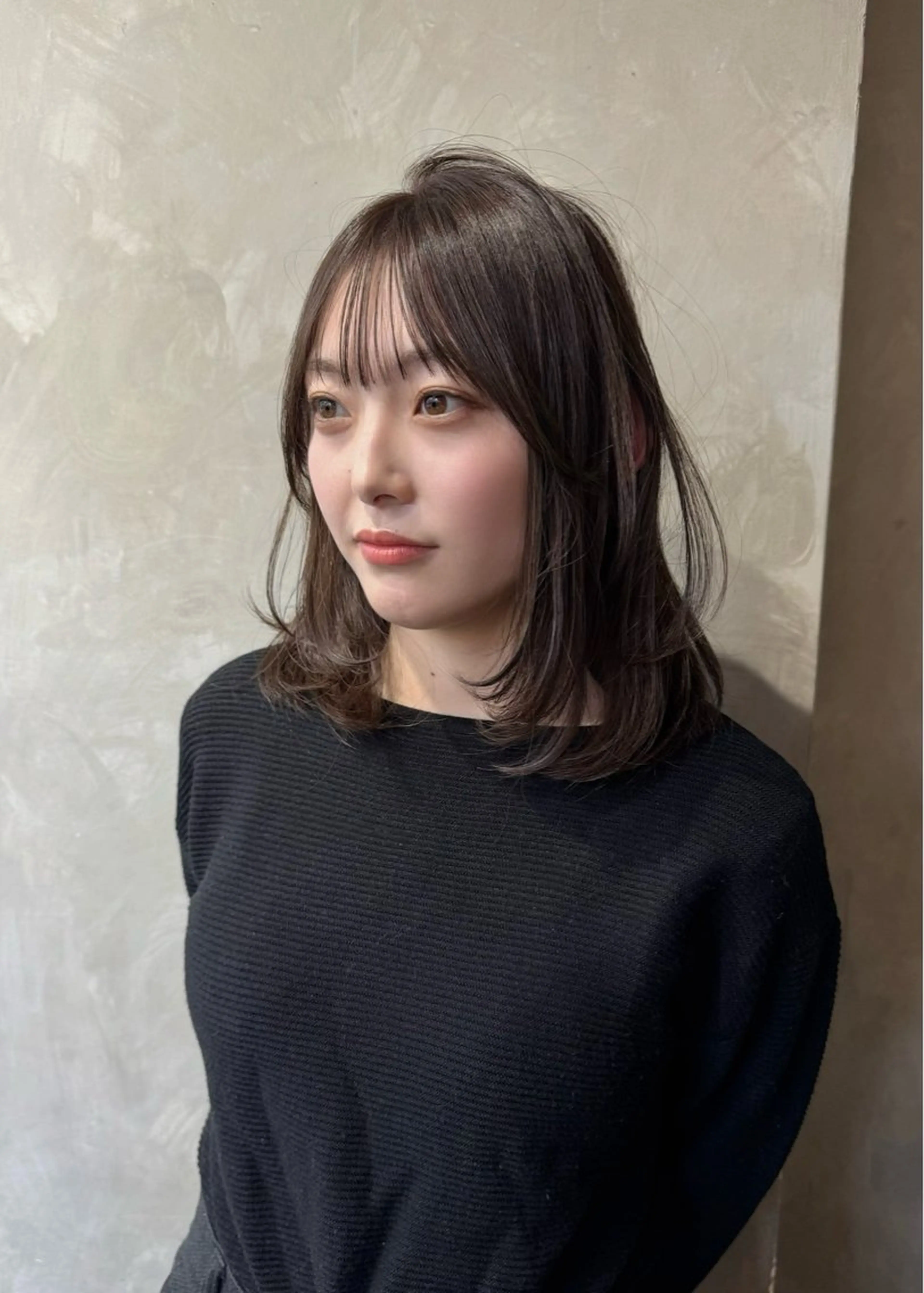 ミディアム ミディアムレイヤー レイヤーカット カット ヘアカラー トリートメント 清水 健吏/ 韓国ヘア/レイヤーのヘアスタイル