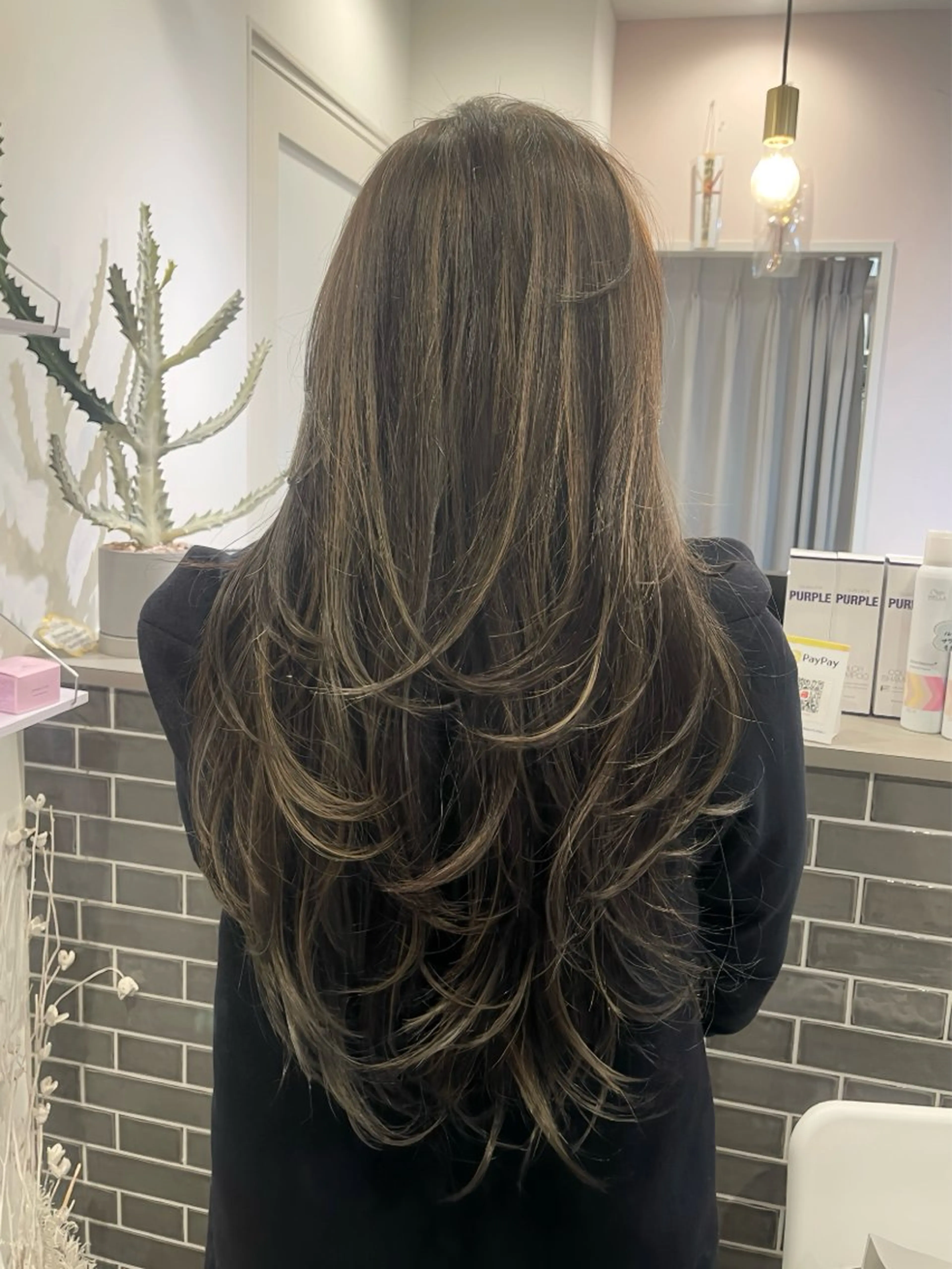 ロング カラー カット ヘアカラー トリートメント Che'ri所属・海外レイヤー/ レイヤーカット/和田のヘアスタイル