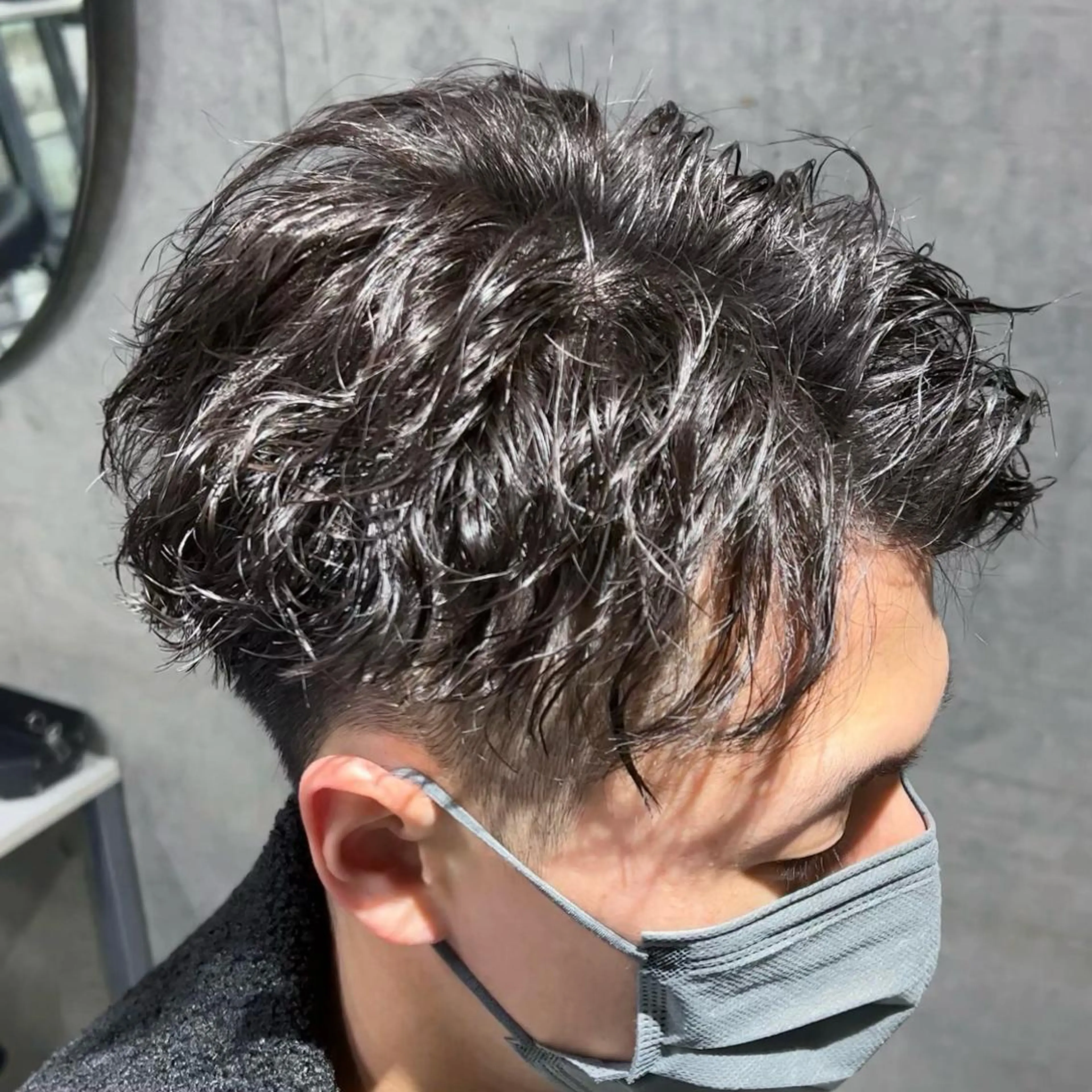 ショート パーマ メンズ アップバング カット パーマ Rea men's 原宿所属・藤井優大 店舗異動しましたのその他イメージ