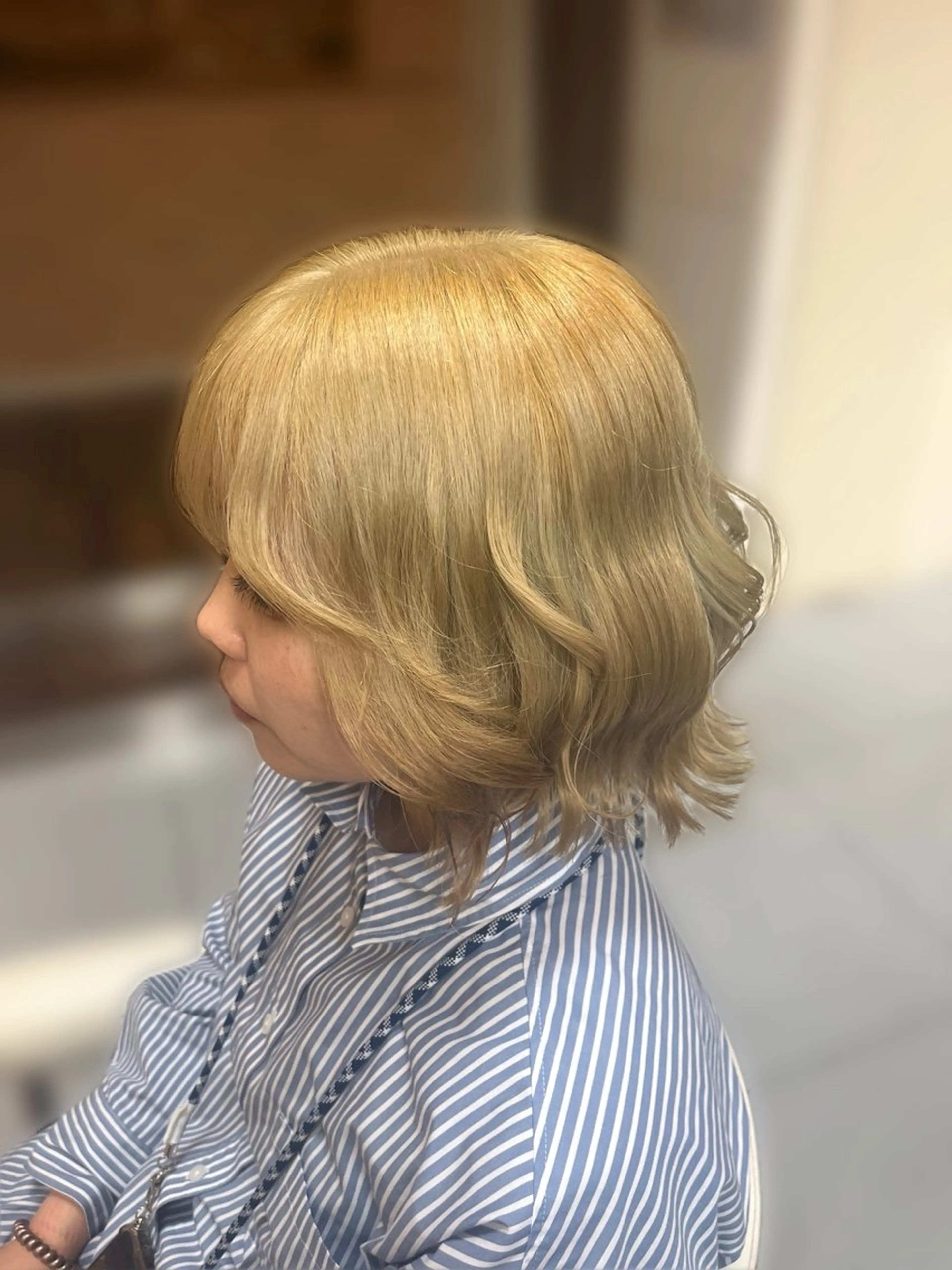 ミディアム ブリーチカラー特化 美容師/𝕐𝕌𝕀のヘアスタイル