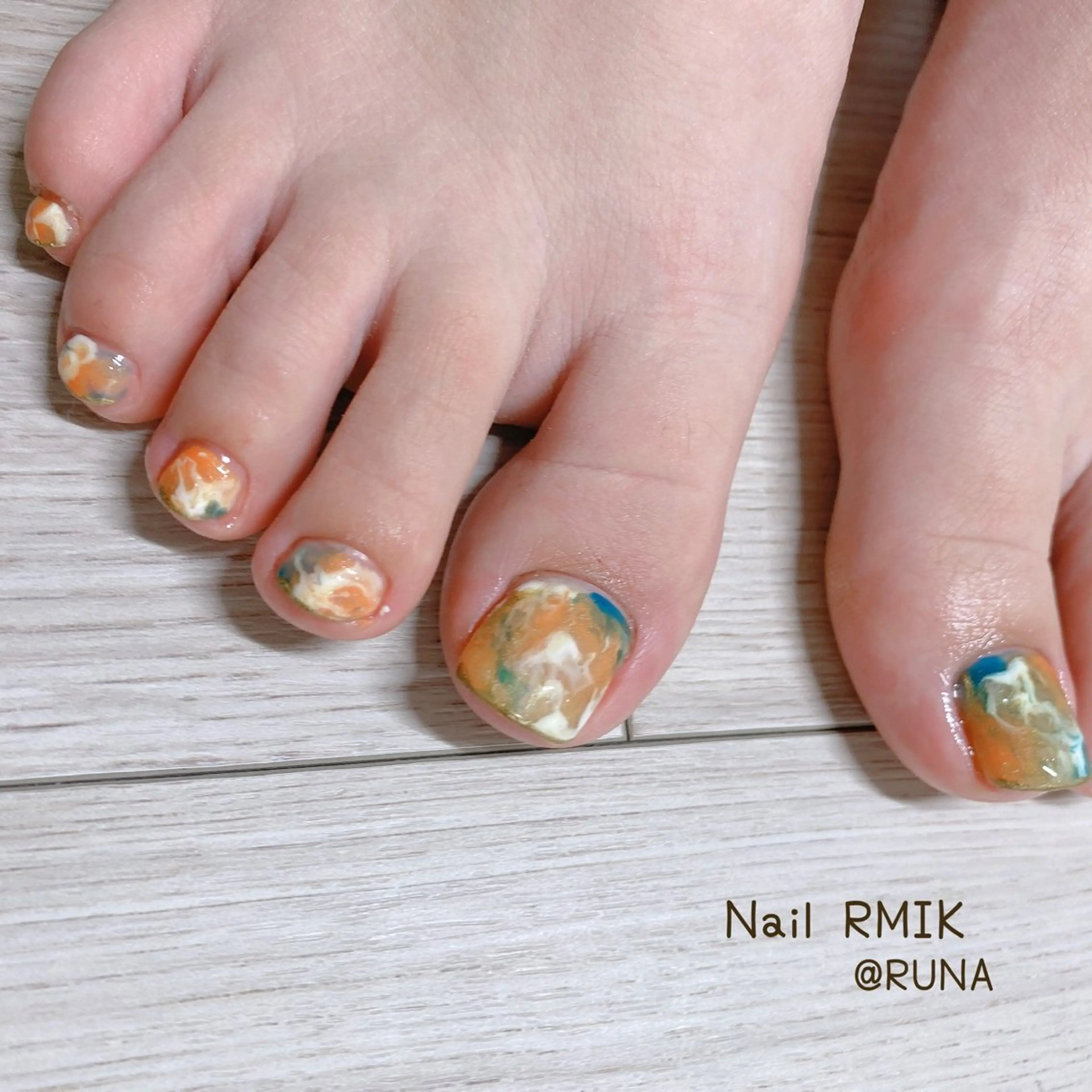 ネイル フットネイル nailsalon RMIKのネイルデザイン