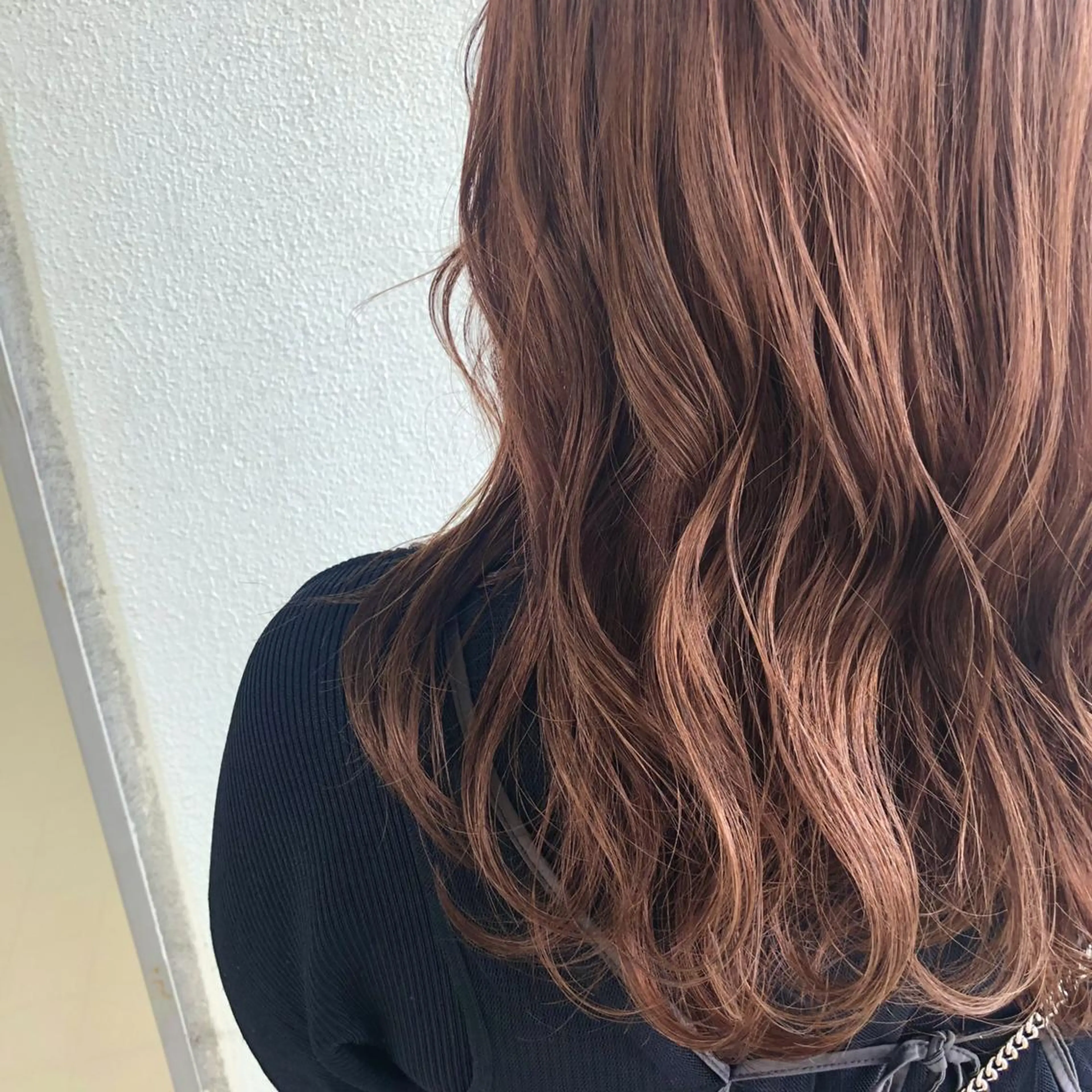 セミロング カラー ブラウンカラー オレンジ オレンジブラウン ヘアカラー beauty: beast 大名店のヘアスタイル