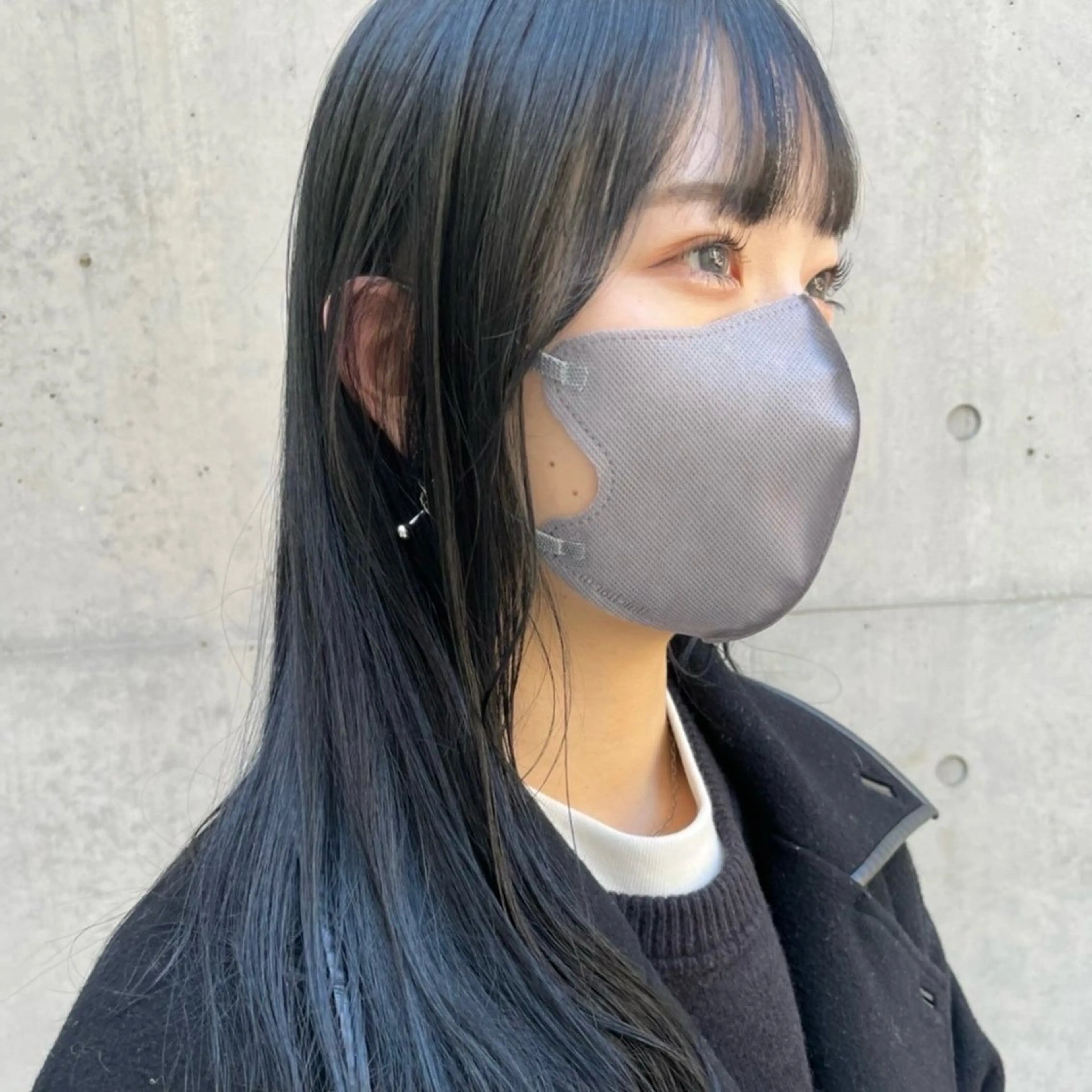 ロング カラー ブルーカラー 透明感カラー 🥀モテ暖色× エクステ🥀あかりのヘアスタイル