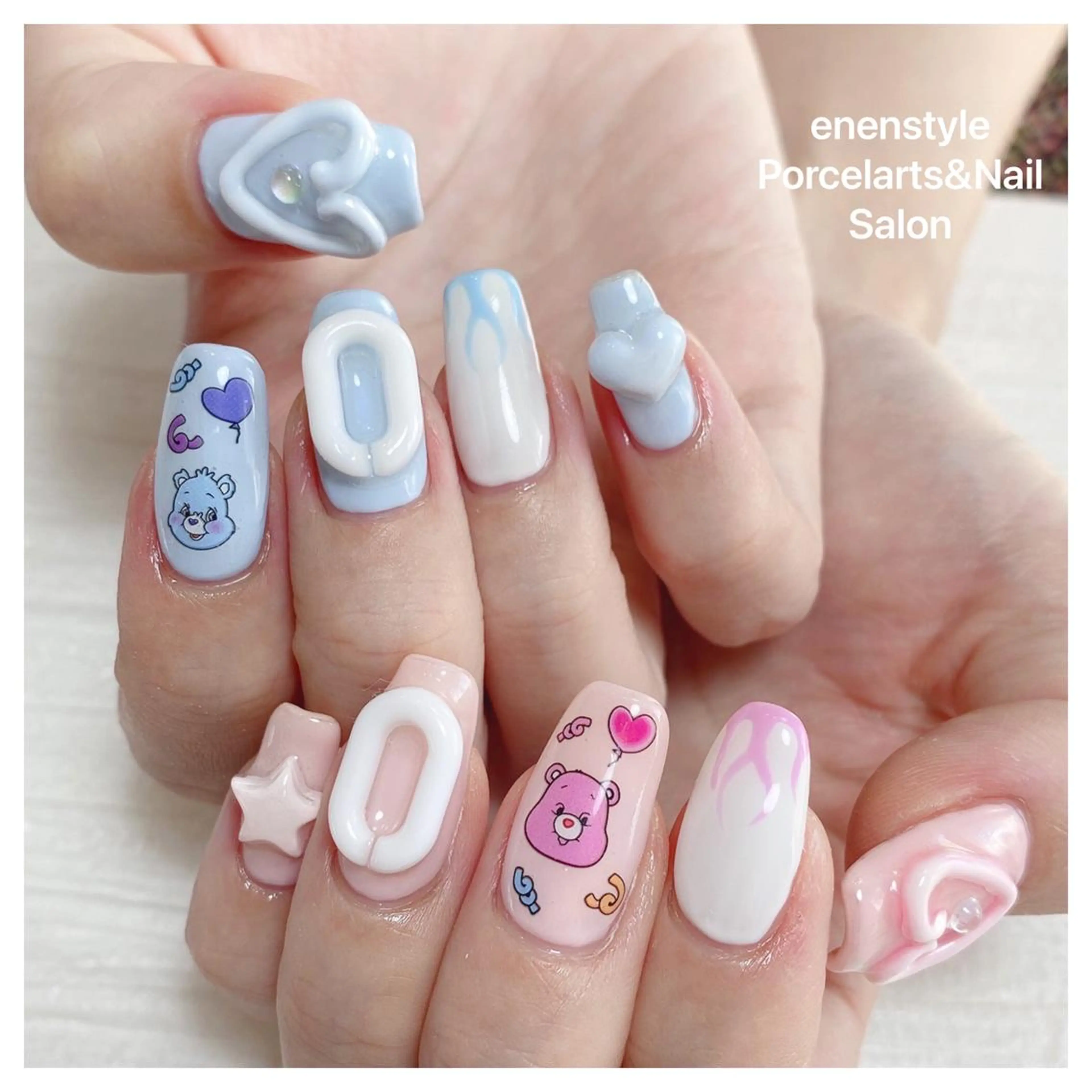 ミディアム ネイル ハンドネイル 👑enen style👑のネイルデザイン