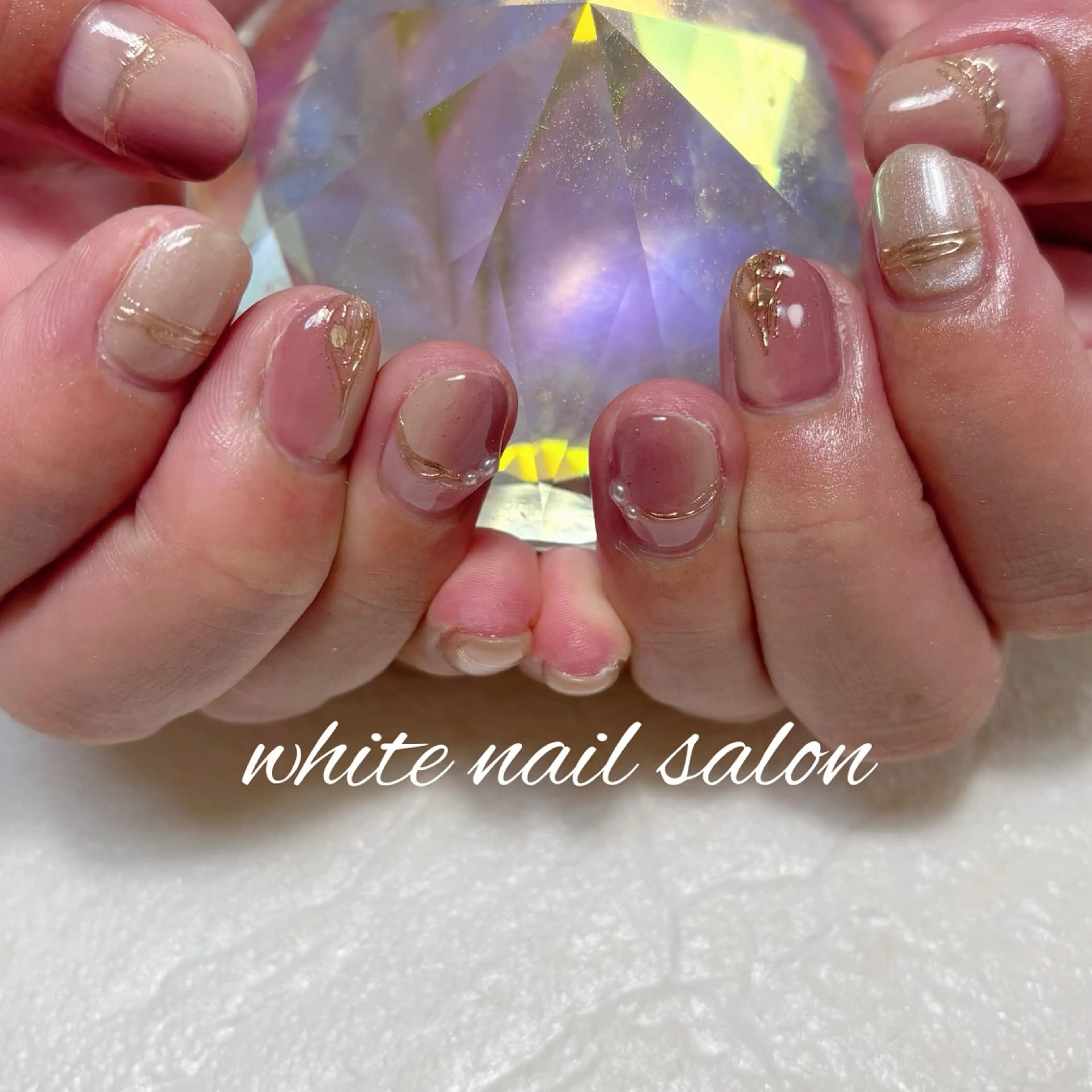 ネイル フットネイル ハンドネイル white nail salonのネイルデザイン