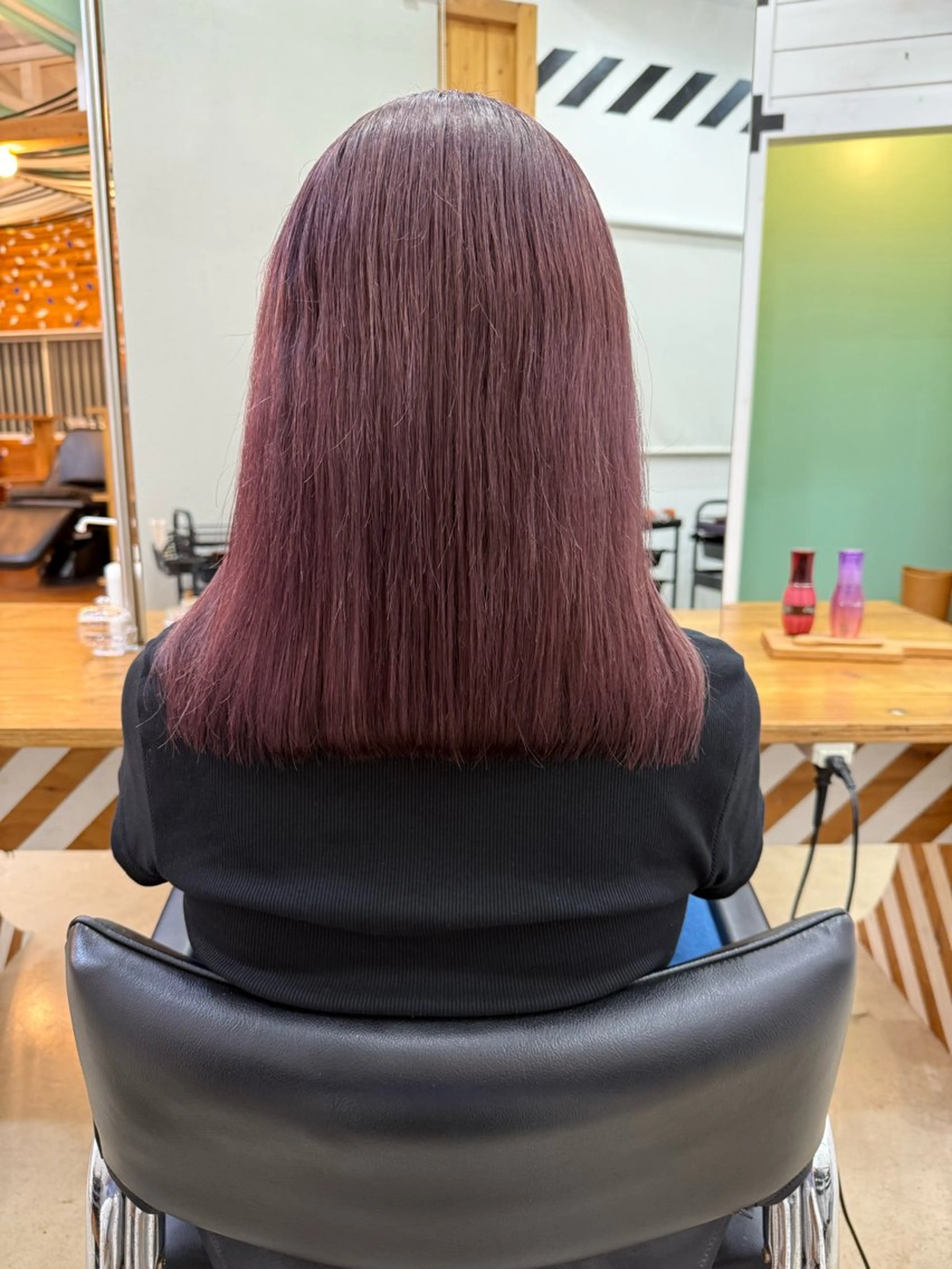 カラー ピンクカラー ピンクパープル RancH所属・もろ✂︎カットモデル 募集中✂︎のヘアスタイル