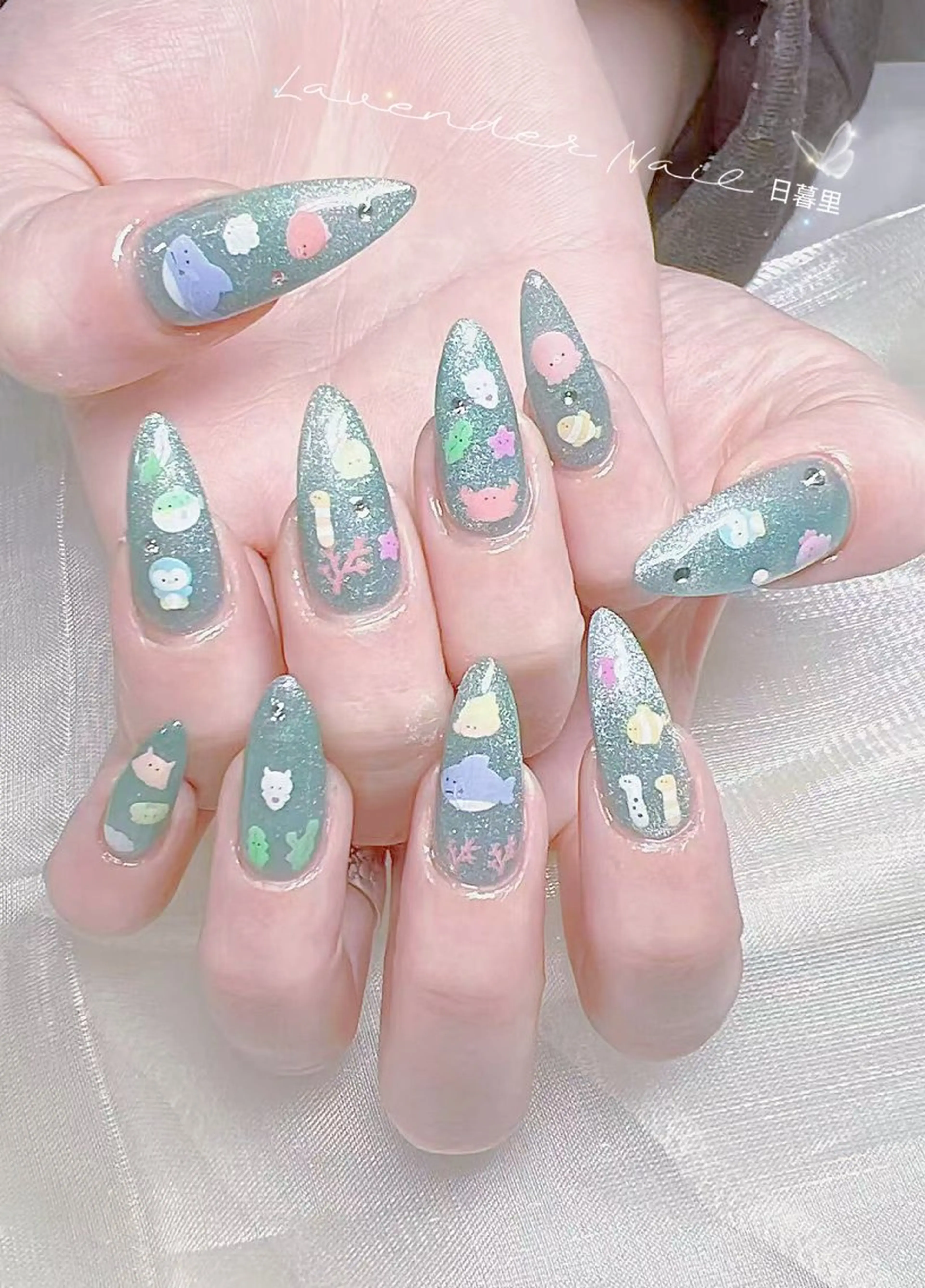 ネイル ラベンダー💖日暮里 ルル💖ネイルのネイルデザイン